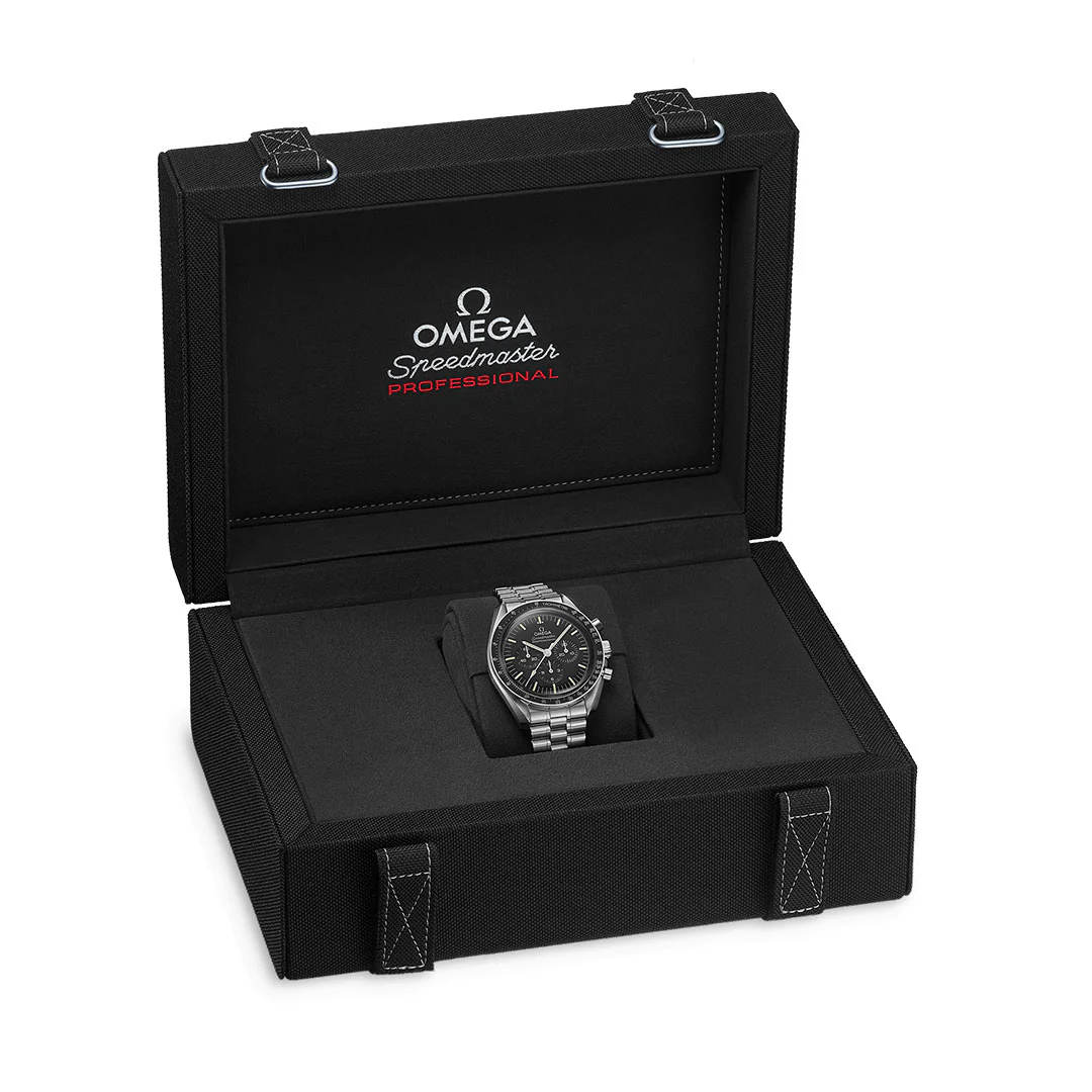 Speedmaster Moonwatch Professional Co-Axial 42mm hesalite glass | Black Dial - Image 4