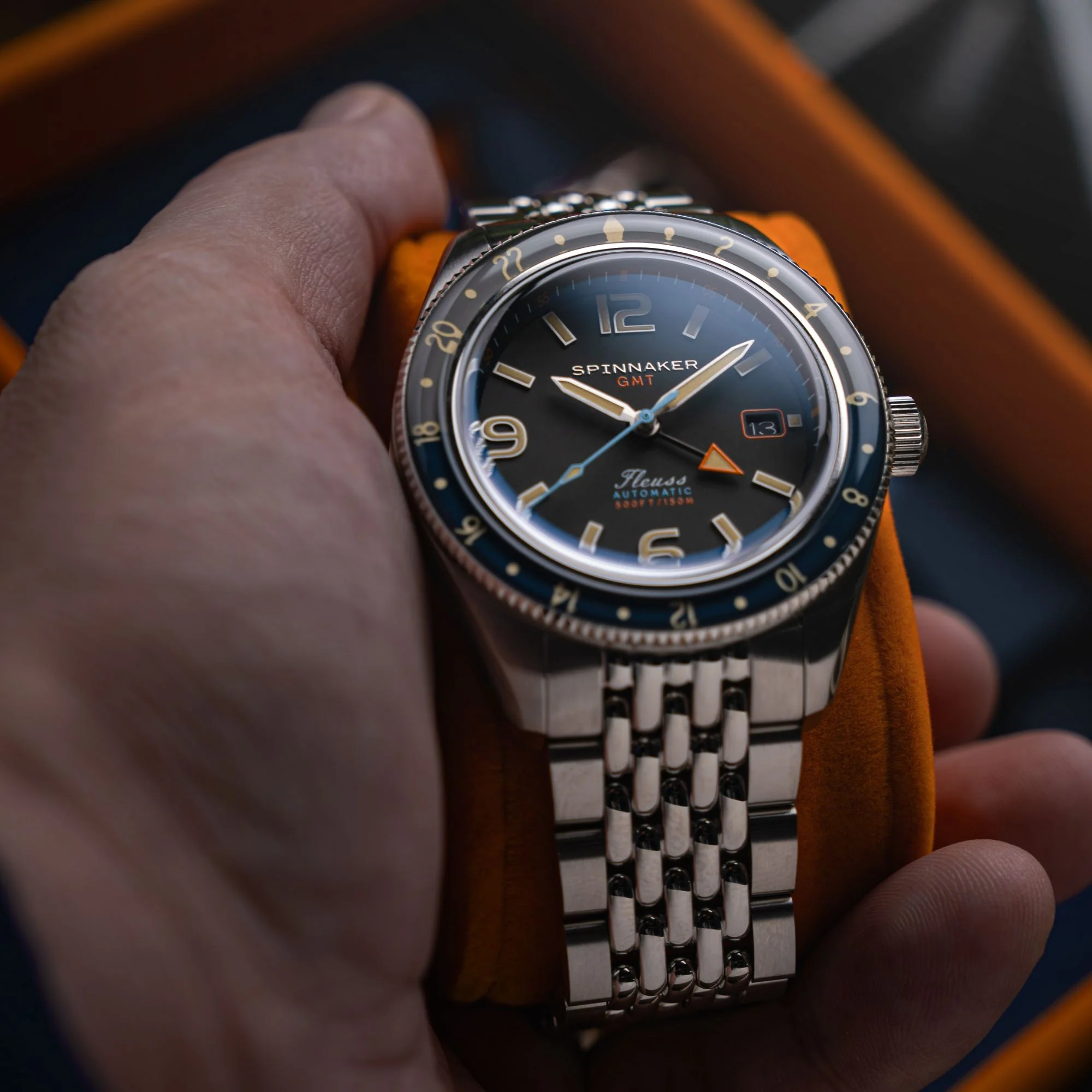 Spinnaker Fleuss GMT Automatic Grey / Stainless Steel | Grey Dial - Image 2