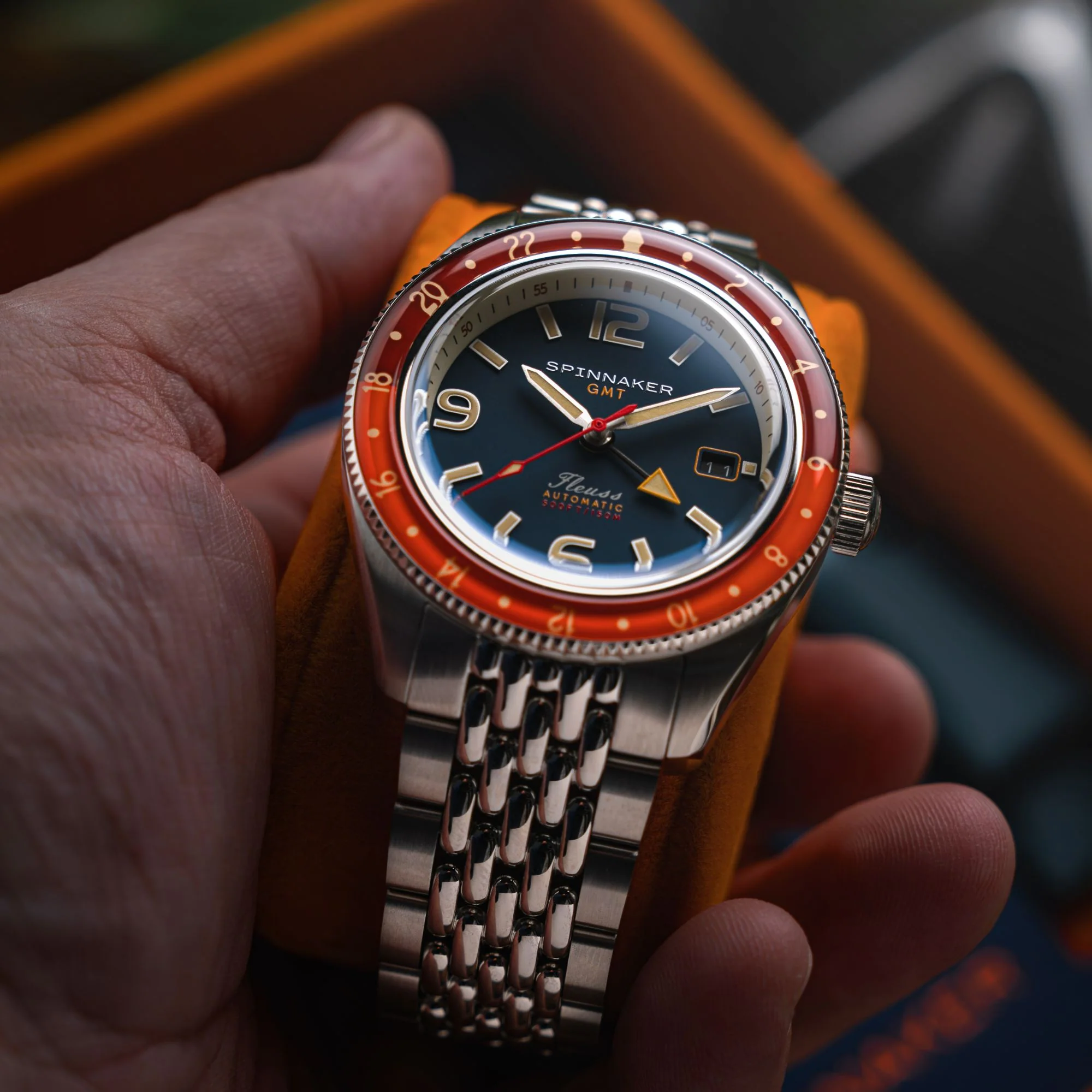 Spinnaker Fleuss GMT Automatic Blue / Stainless Steel | Blue Dial - Image 2