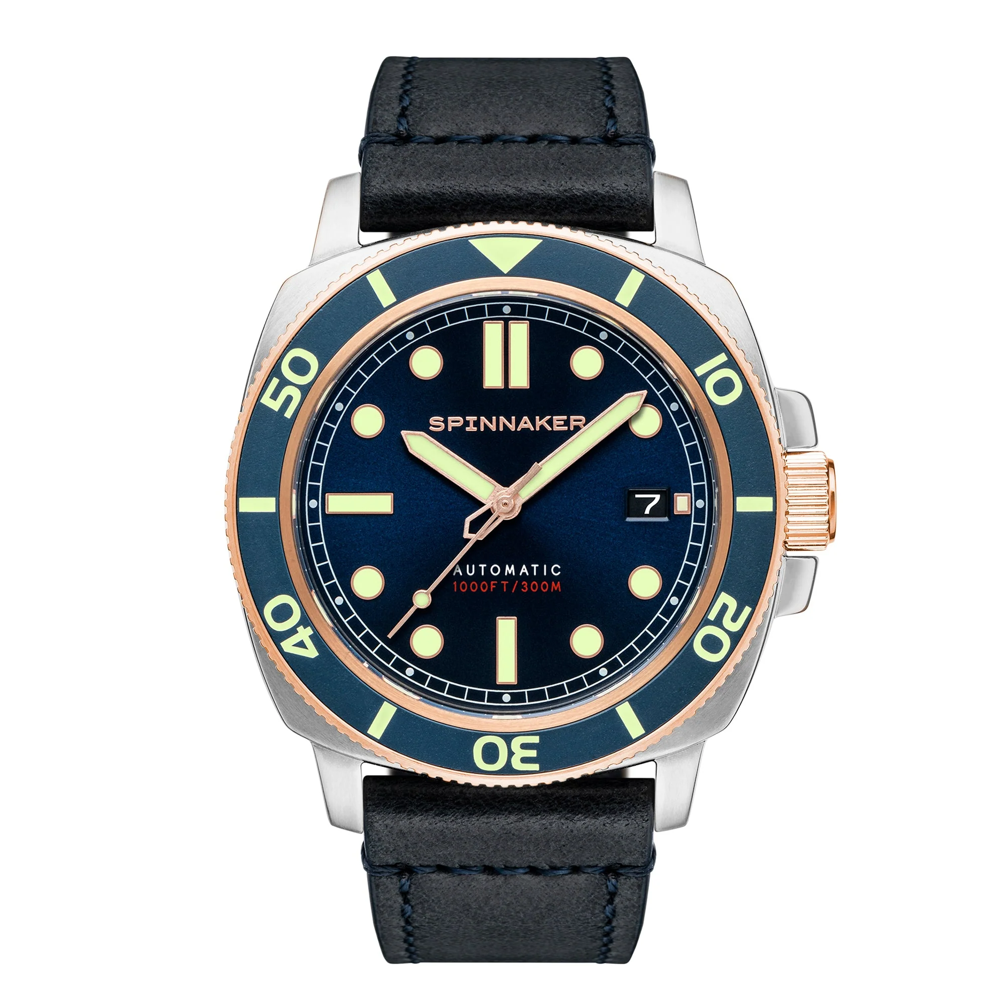 Spinnaker Hull Diver Automatic Blue / Leather | Blue Dial - Image 7