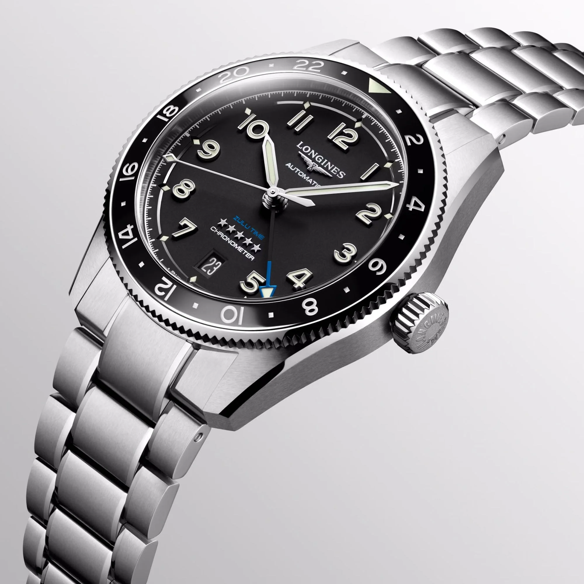 Spirit Zulu Black / Stainless Steel | Black Dial - Image 2