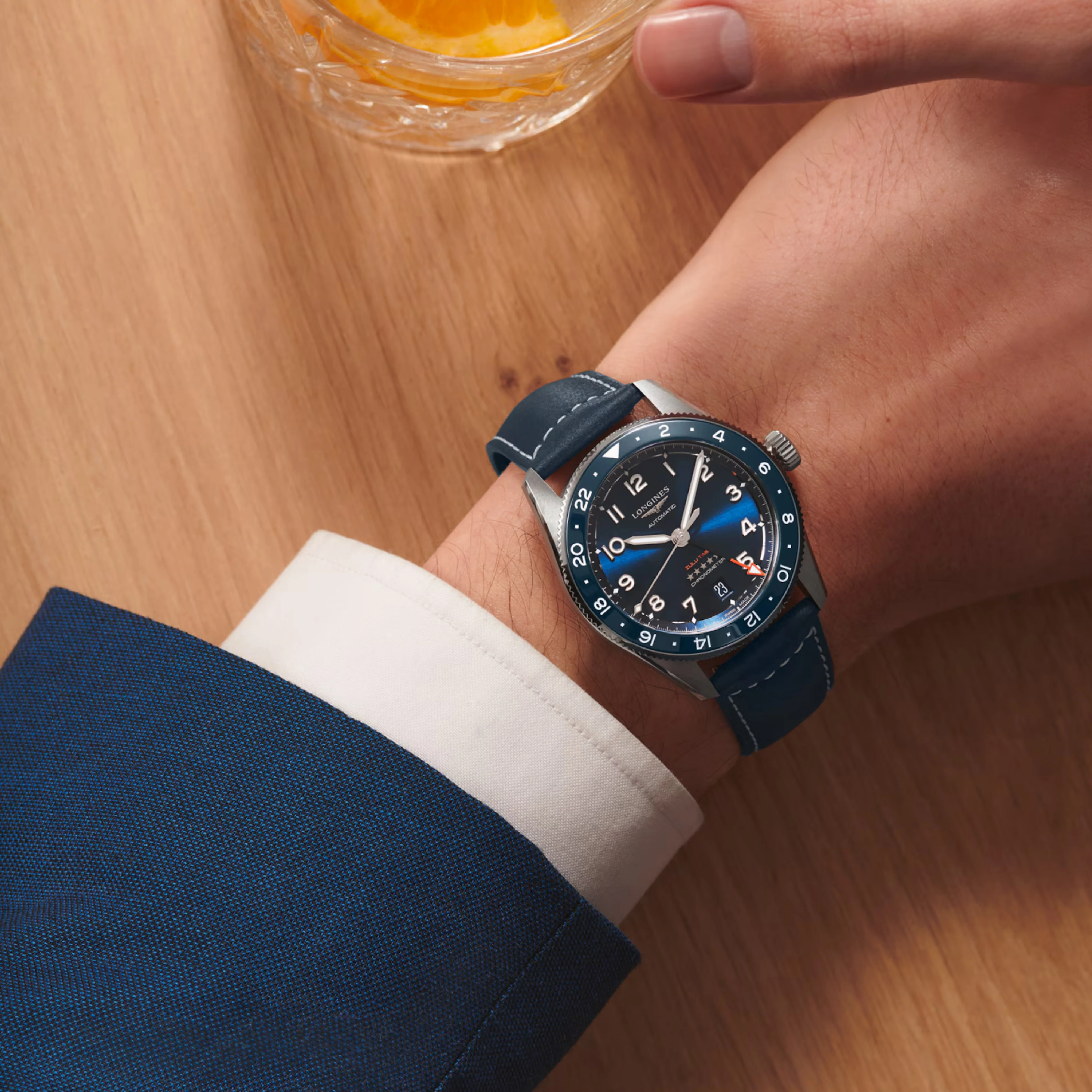 SPIRIT ZULU TIME Blue / Leather | Blue Dial - Image 3