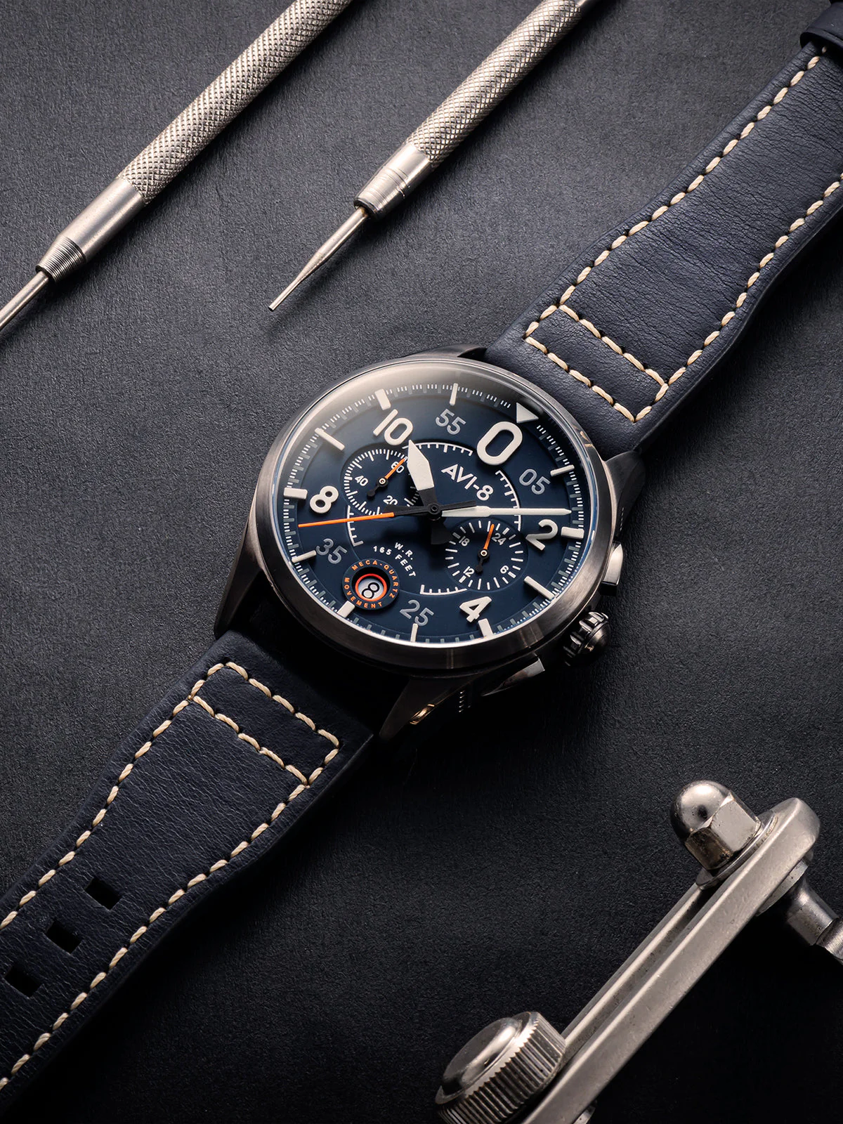 Spitfire Chronograph Blue / Leather | Blue Dial - Image 13