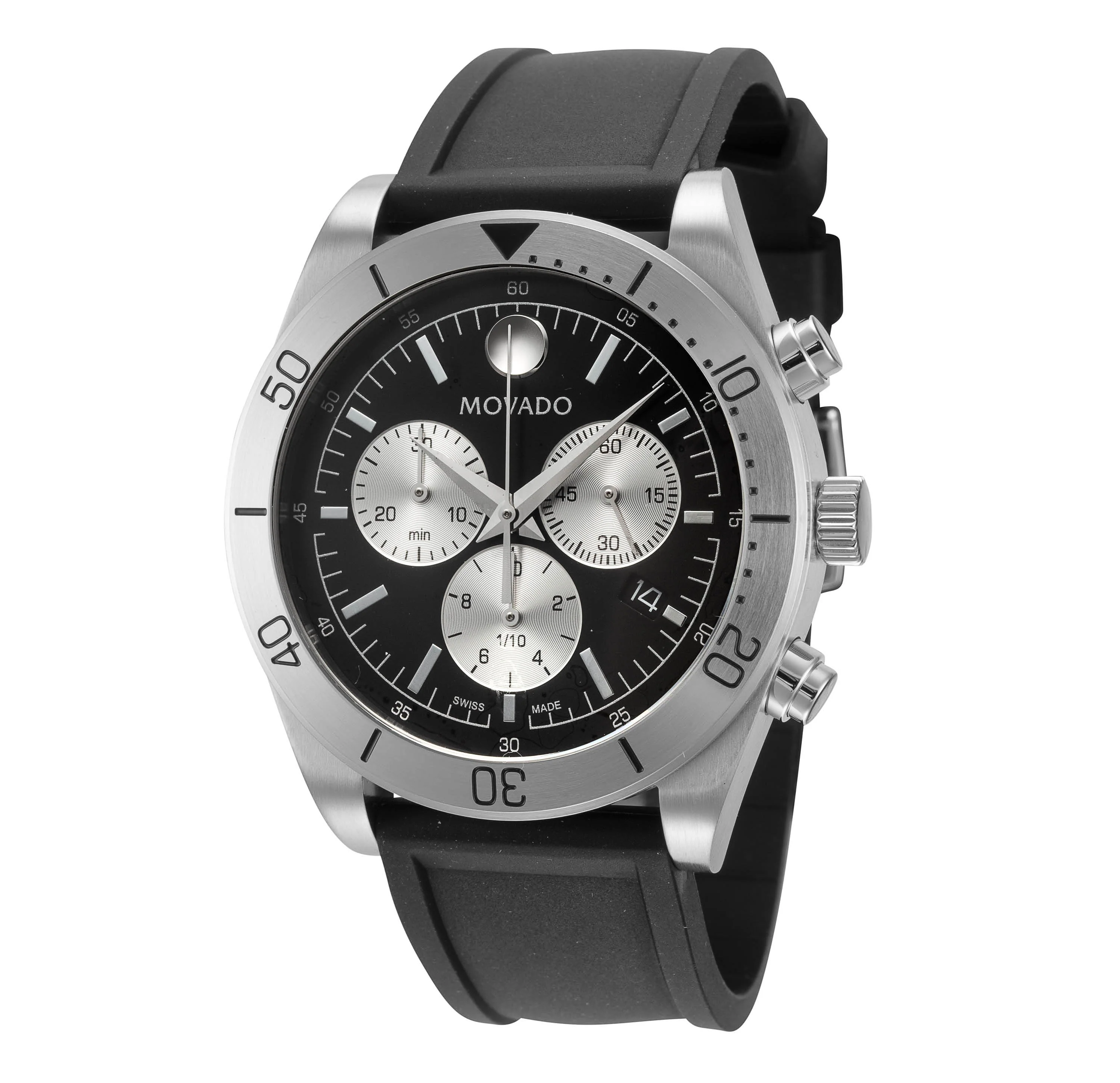 Sport 41mm / Black and Silver / Black | Black Dial