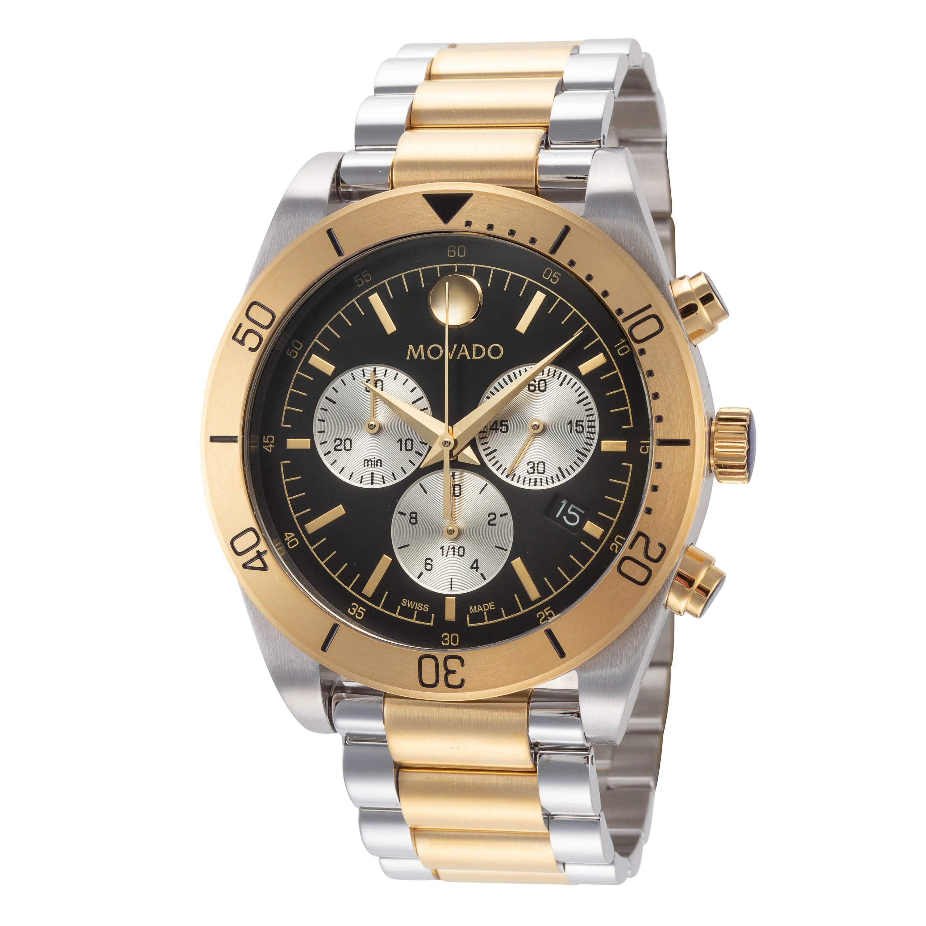 Sport 41mm / Black / Silver and Gold Black Dial