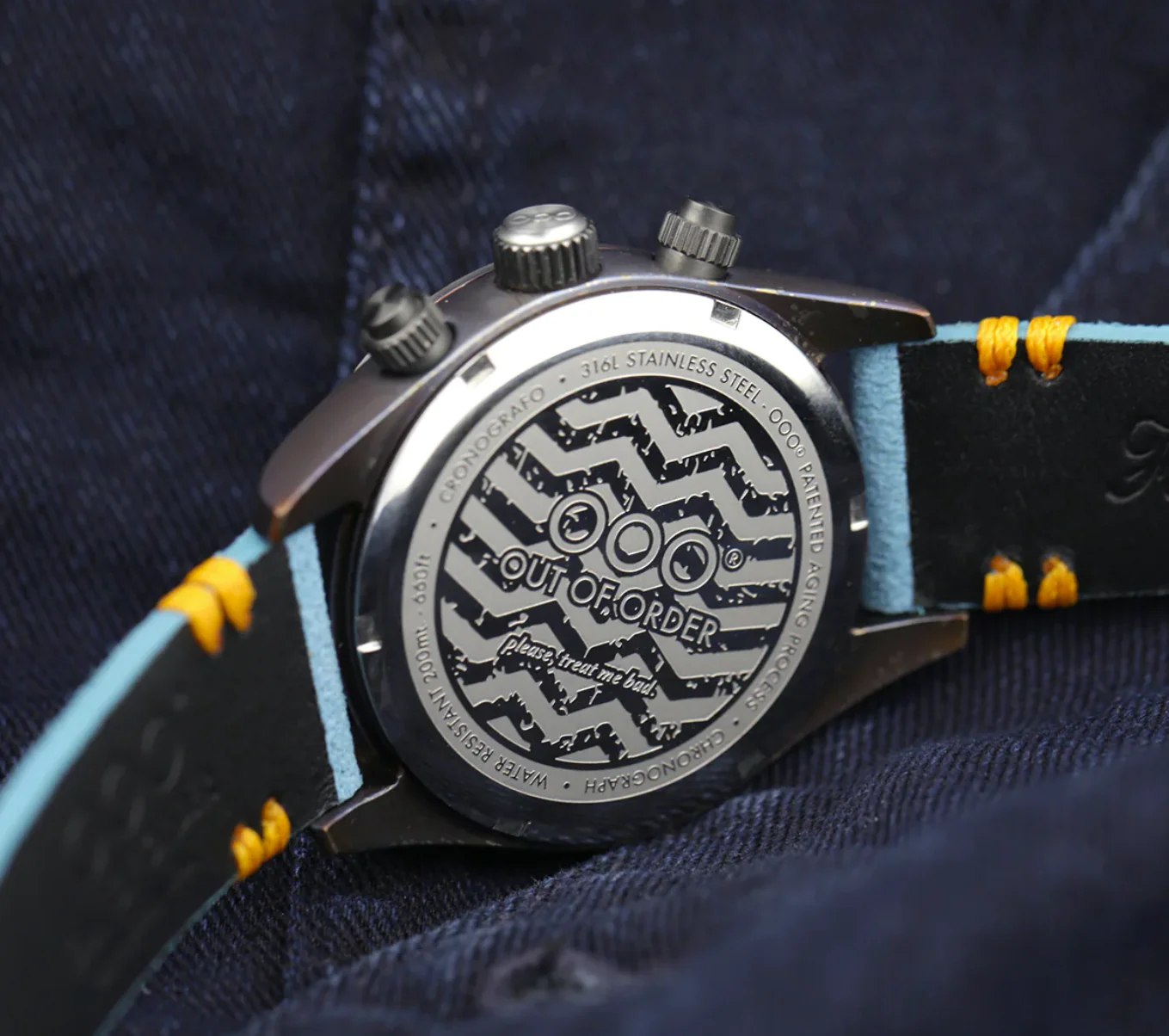 SPORTY CRONOGRAFO Azure / Leather Light Blue Dial - Image 4