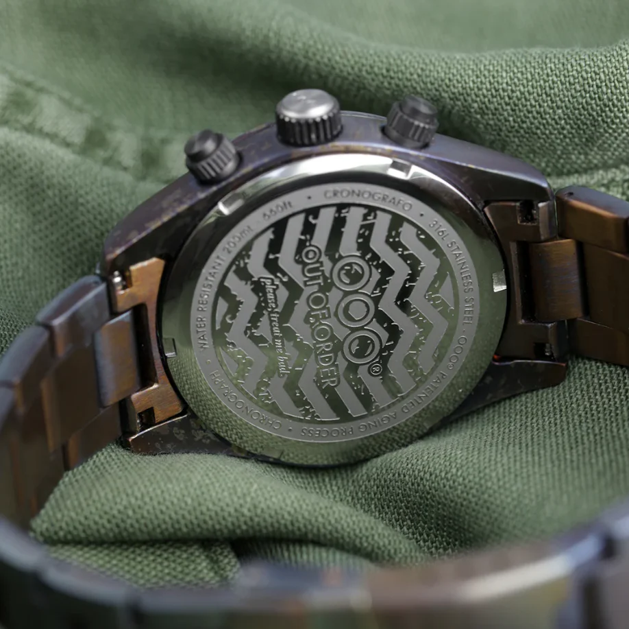 SPORTY CRONOGRAFO Oyster Stainless Steel Band Cream Dial - Image 4