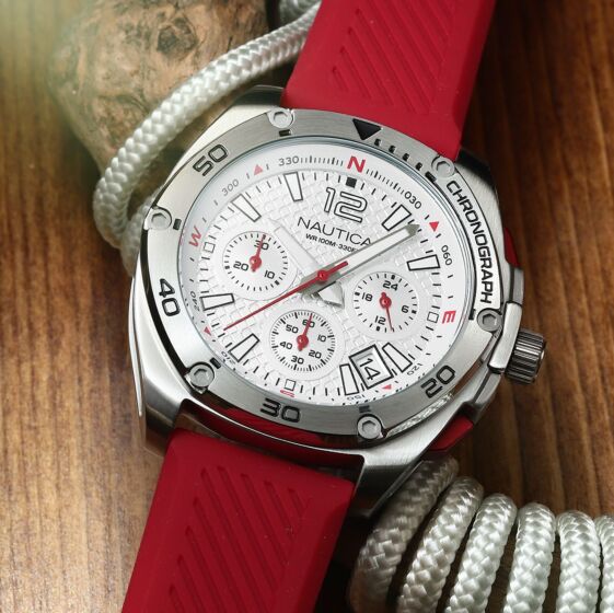 SPORTY Red / Stainless Steel | Silver Dial - Image 6