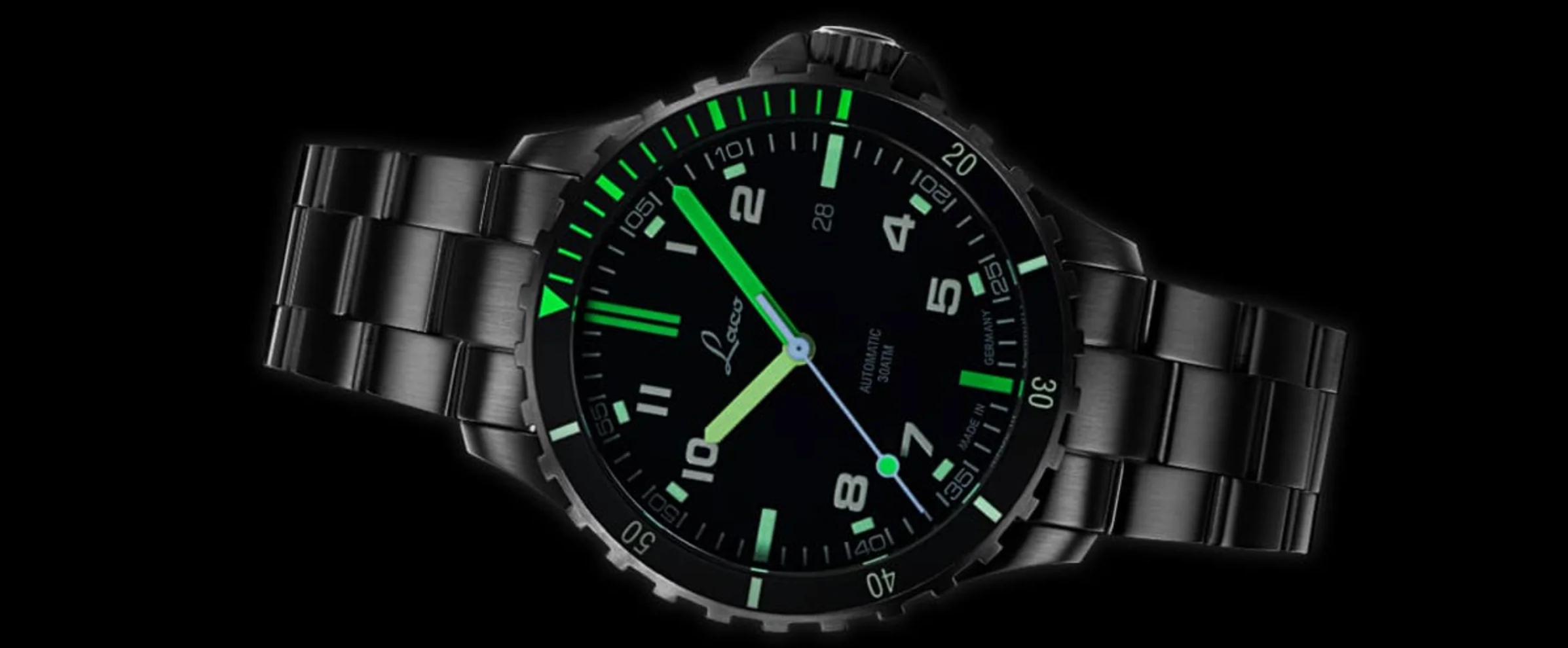 Squad Watch Amazonas 42mm Metal Bracelet | Black Dial - Image 4