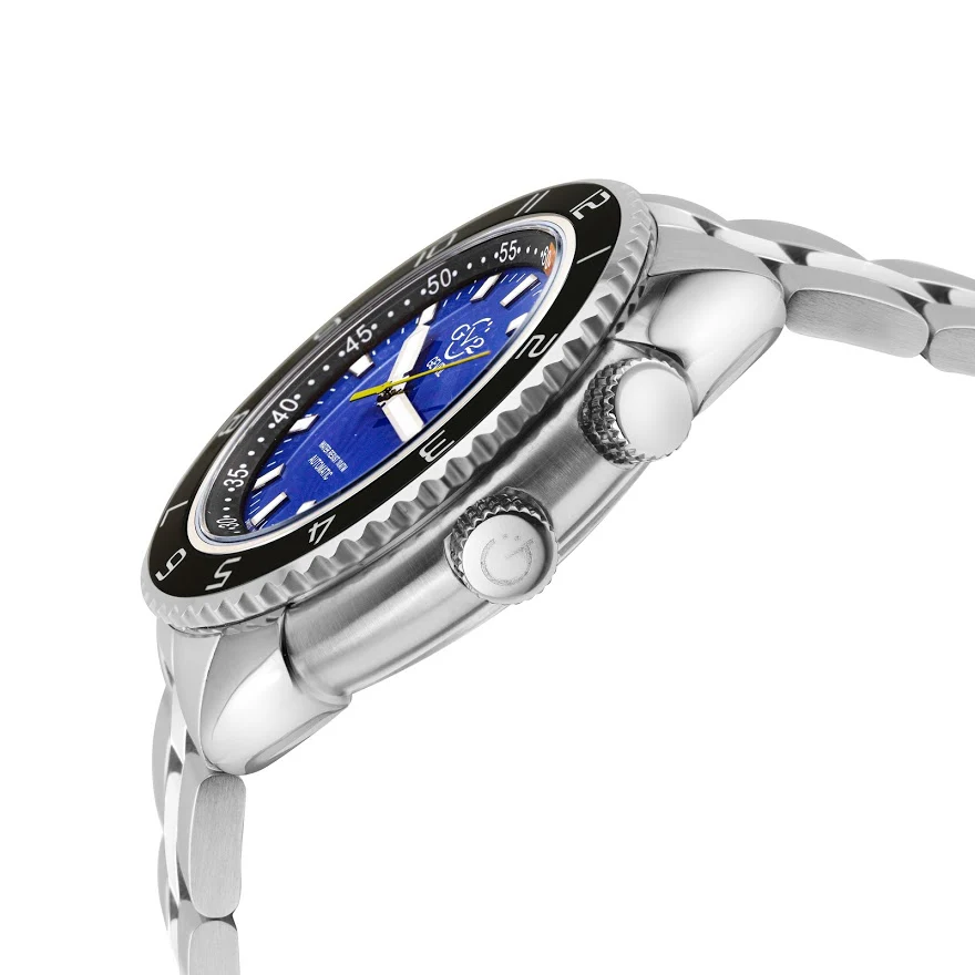Squalo Swiss Made Automatic Diver watch Ceramic bezel inner rotating ring Blue | Blue Dial - Image 3