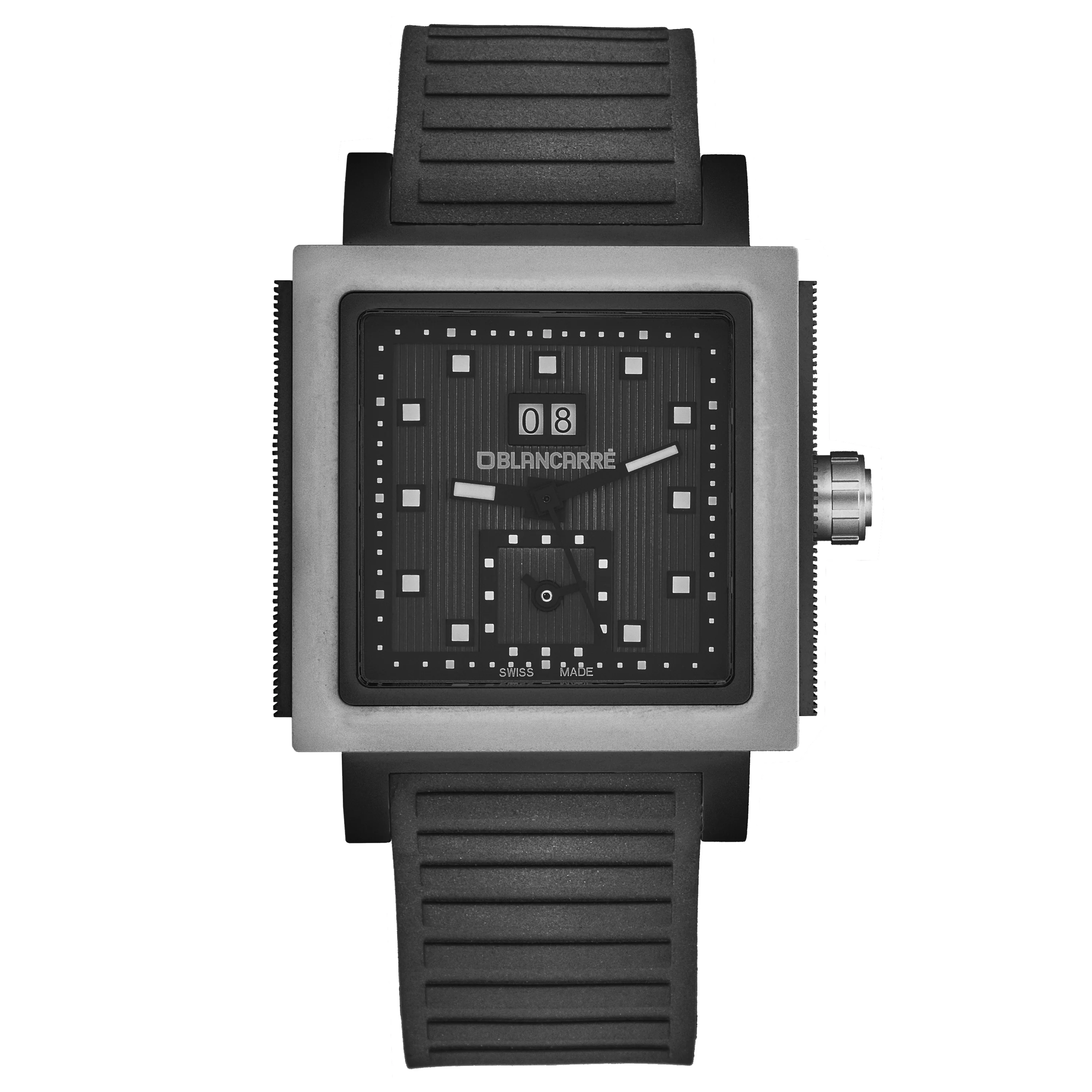Square BC0151.T2.01.01 / Matt black | Matt black Dial