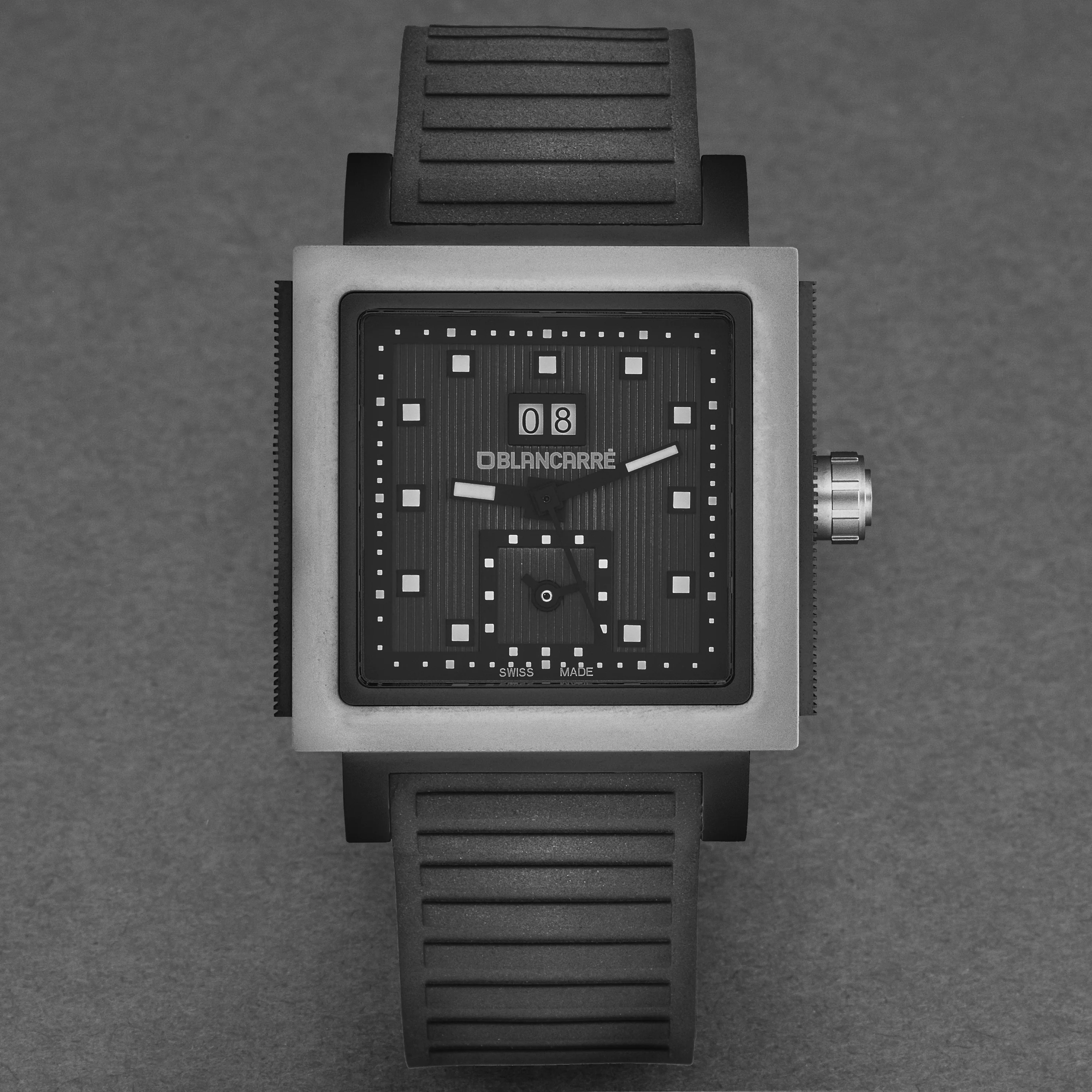Square BC0151.T2.01.01 / Matt black | Matt black Dial - Image 4