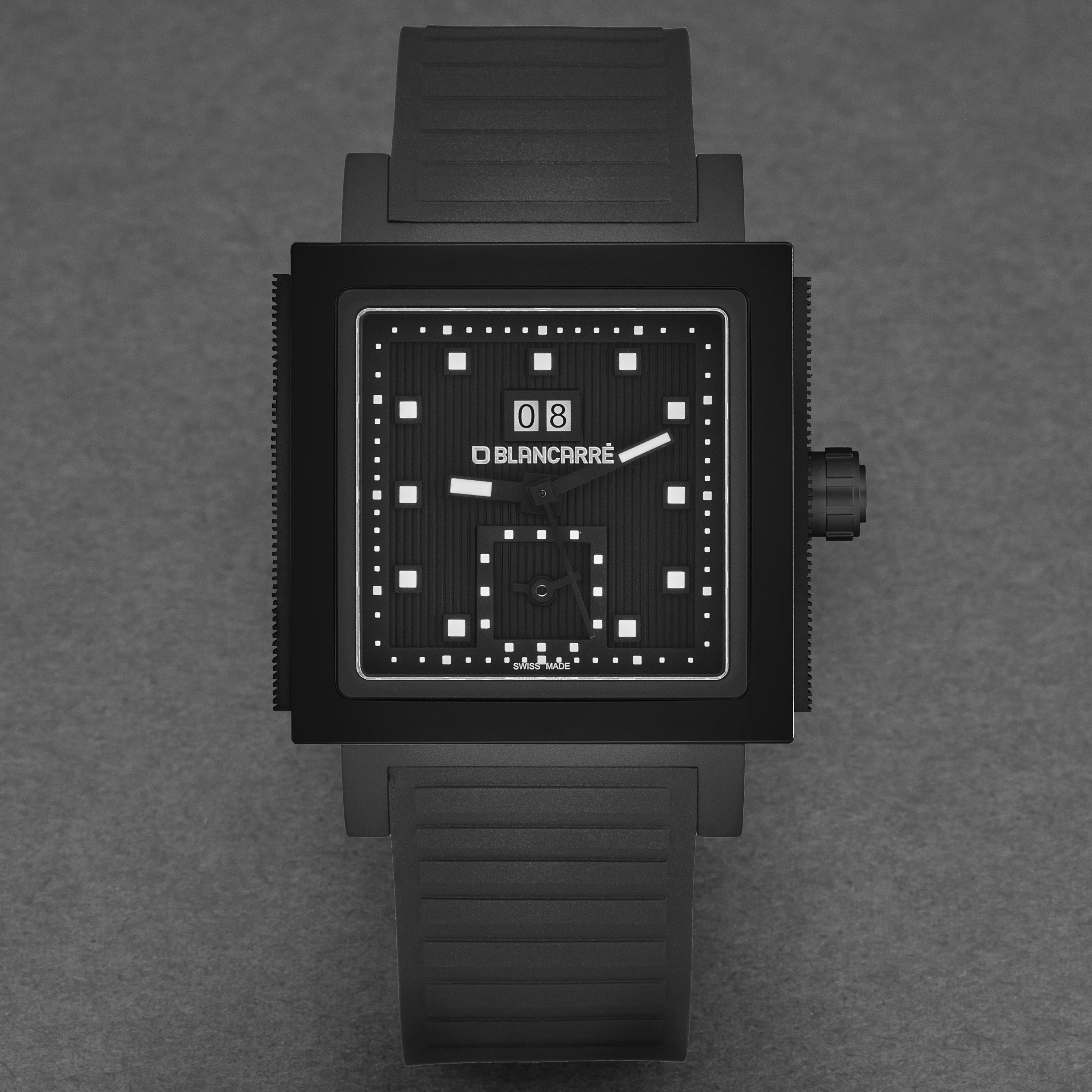 Square BC0151T2C201.01 / Matt black | Matt black Dial - Image 4