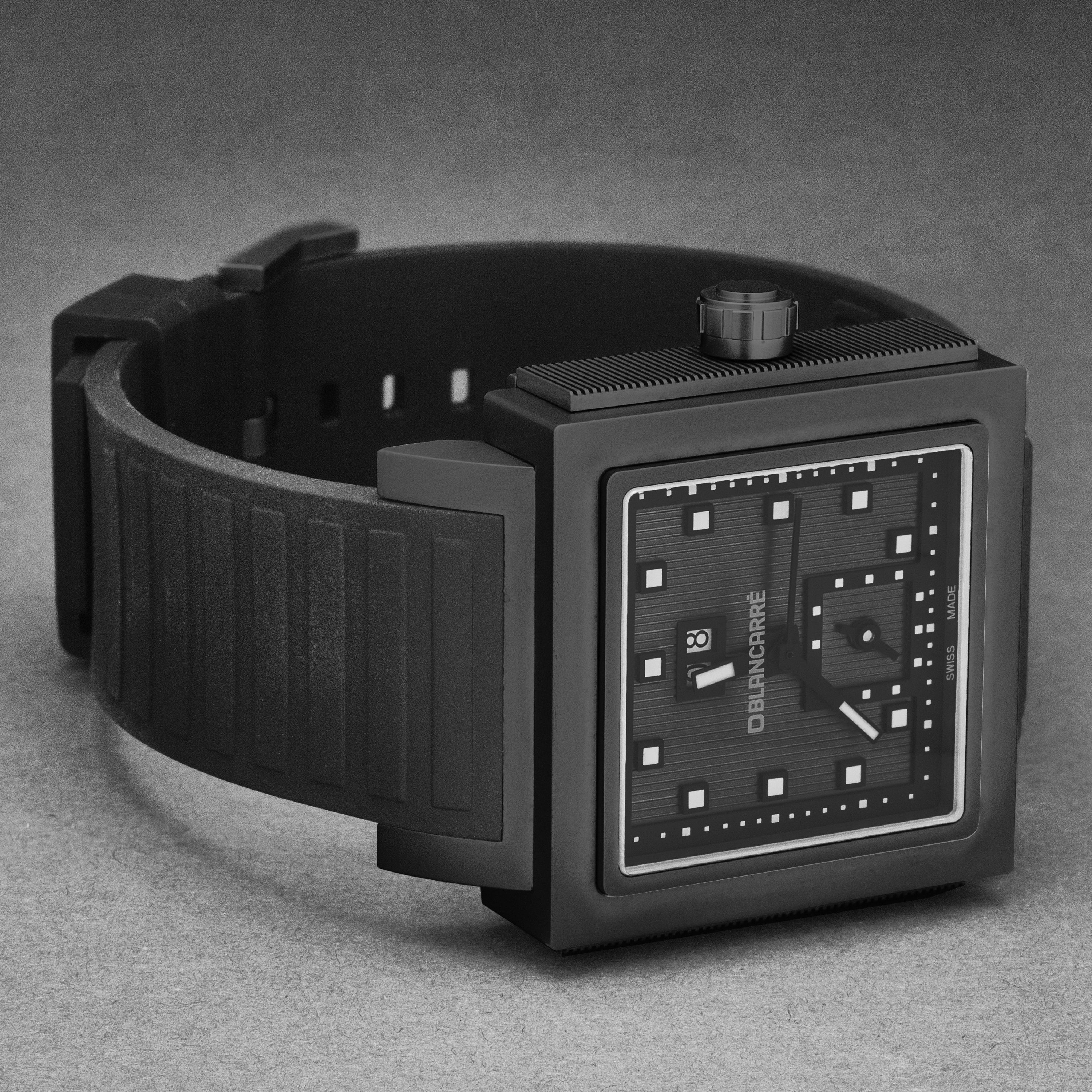 Square BC0151T2C301.01 / Matt black | Matt black Dial - Image 2