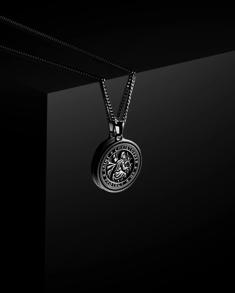 St. Christopher Pendant Sterling Silver - Image 2