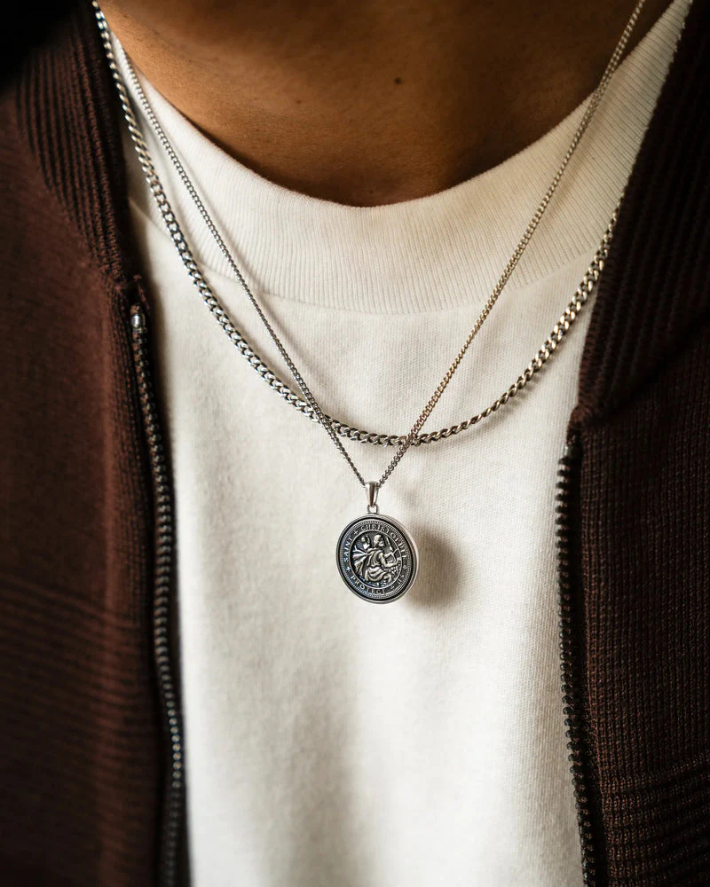 St. Christopher Pendant Sterling Silver - Image 3