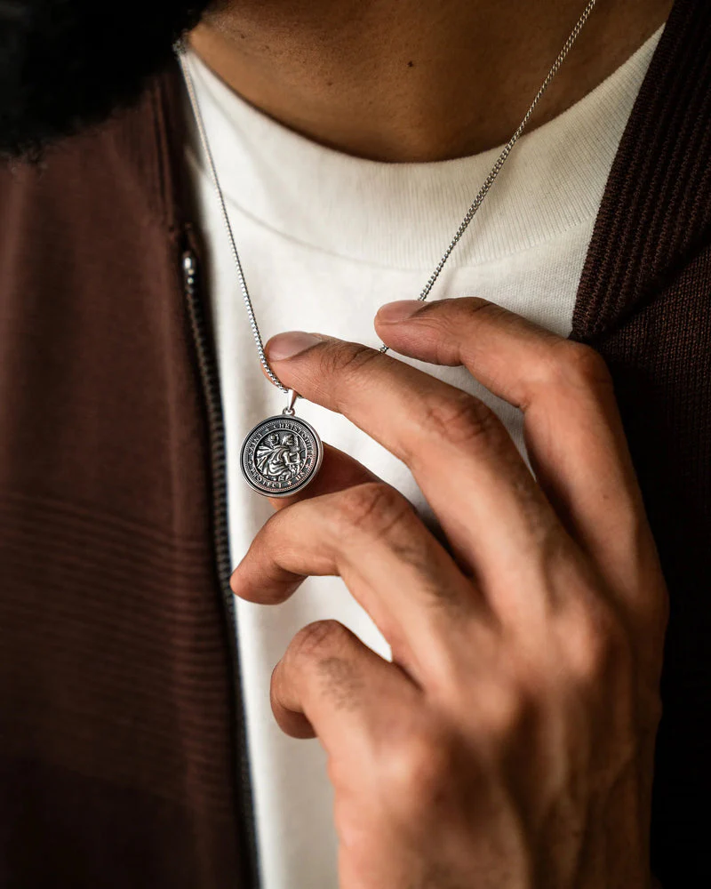 St. Christopher Pendant Sterling Silver - Image 4