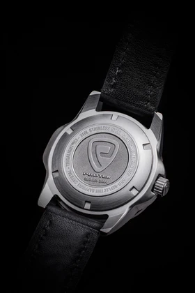 Steel Dive SS CASE/SILVER DIAL/BLACK STRAP | Silver Dial - Image 5