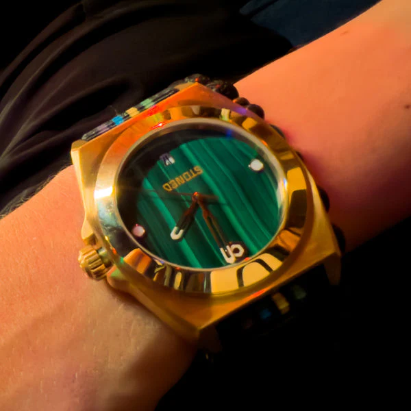 STONED COLLECTION MALACHITE | Green Dial - Image 3