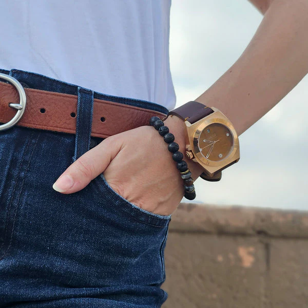 STONED COLLECTION TIGERS EYE | Brown Dial - Image 2