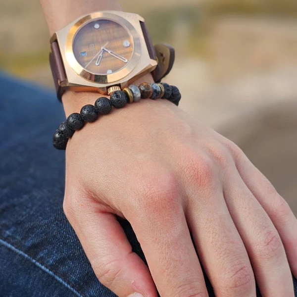 STONED COLLECTION TIGERS EYE | Brown Dial - Image 3