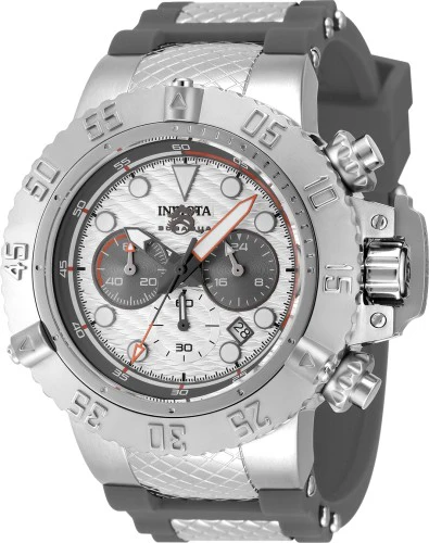 Subaqua 50mm / White / Silver and Grey | White Dial