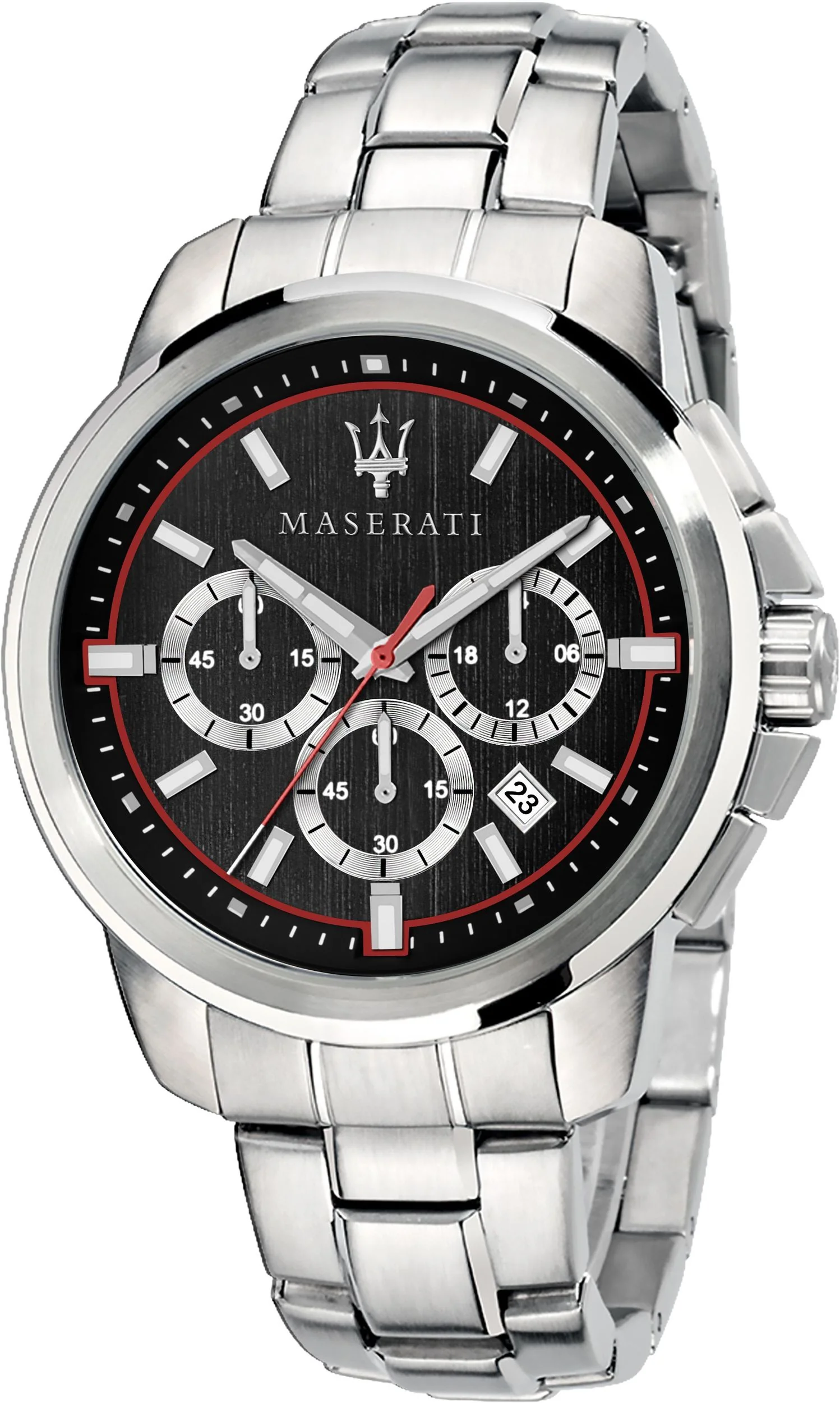 SUCCESSO Black / Stainless Steel Black Dial