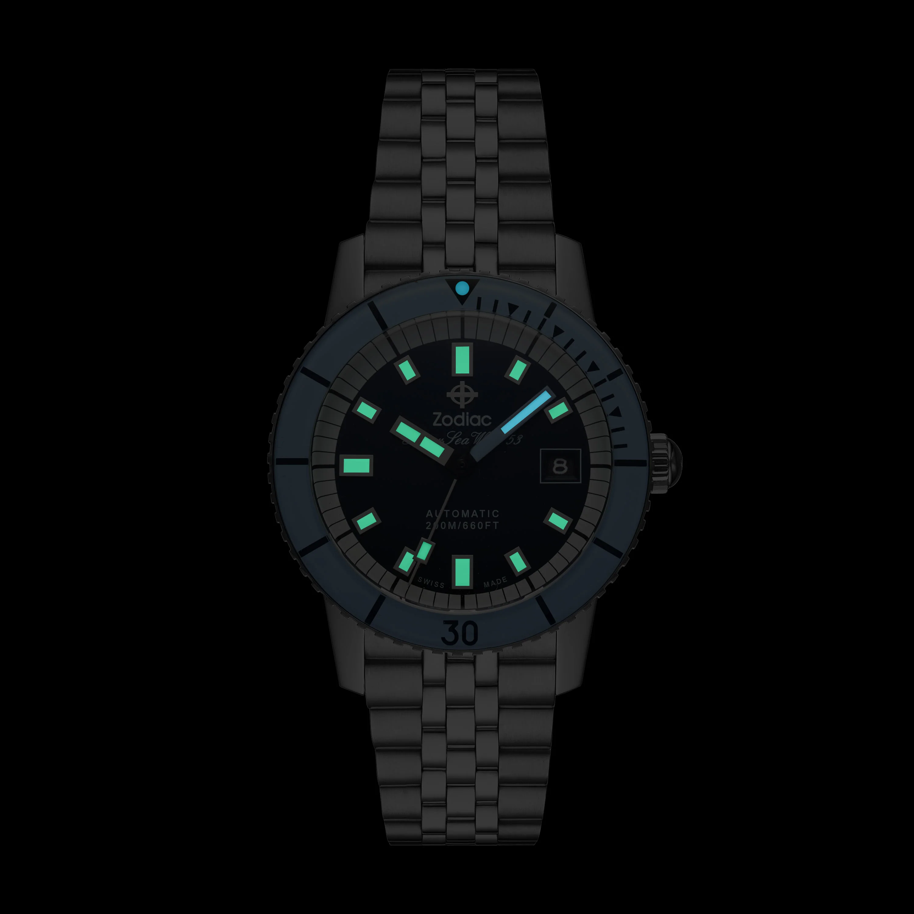 Super Sea Wolf Blue Dial/Sky Blue Top Ring | Blue Dial - Image 5