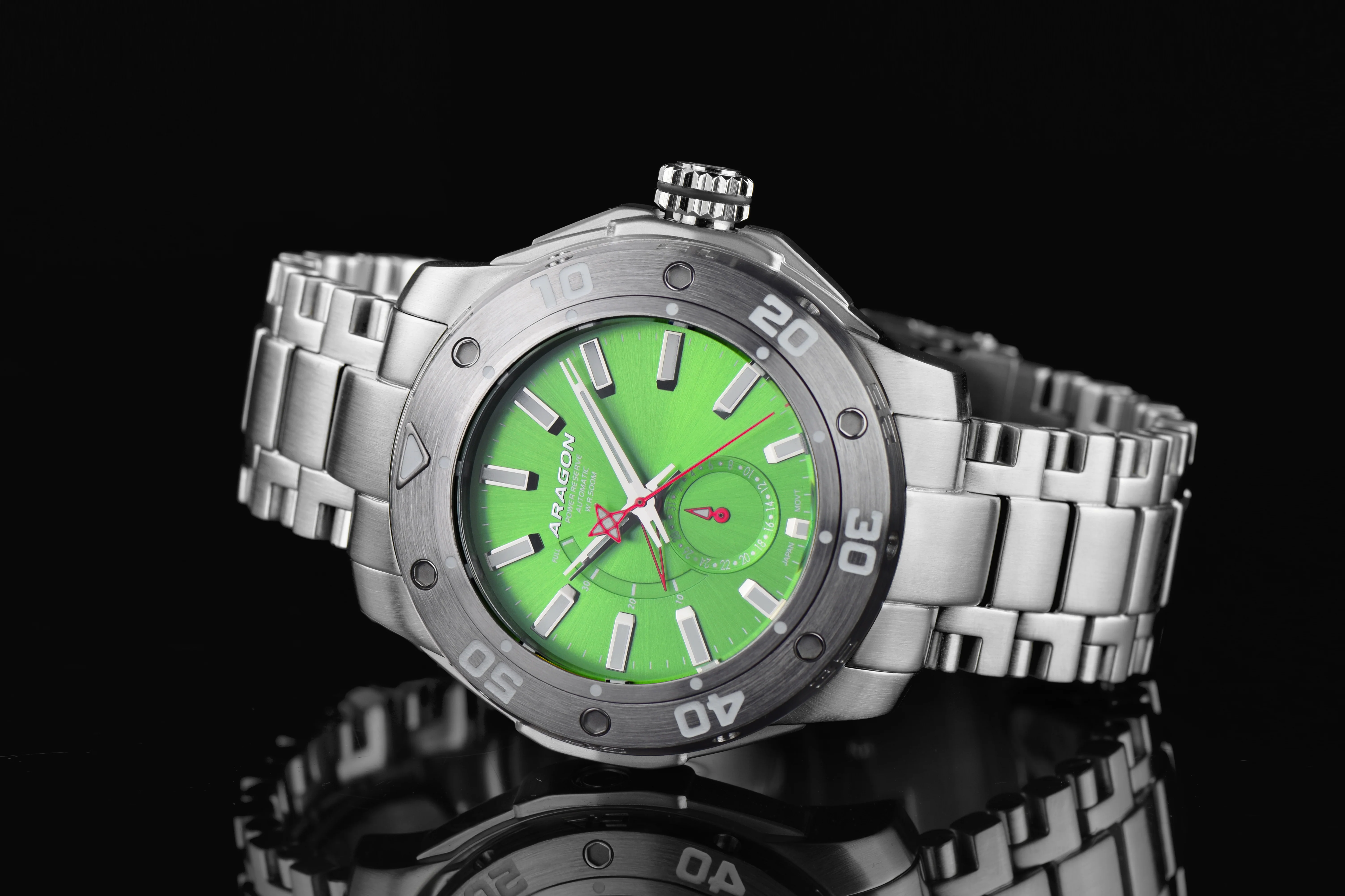 Superjet NE57 A343LIM Power Reserve Automatic 50mm Green | Green Dial - Image 2
