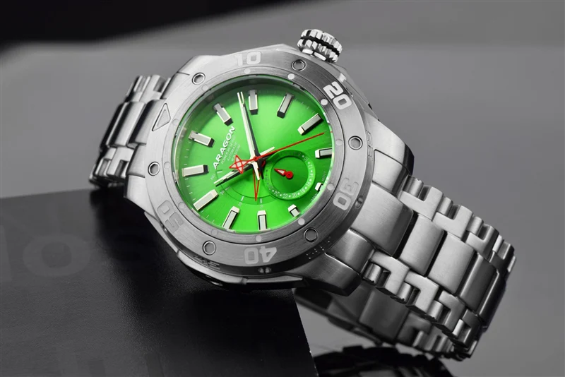 Superjet NE57 A343LIM Power Reserve Automatic 50mm Green | Green Dial - Image 3