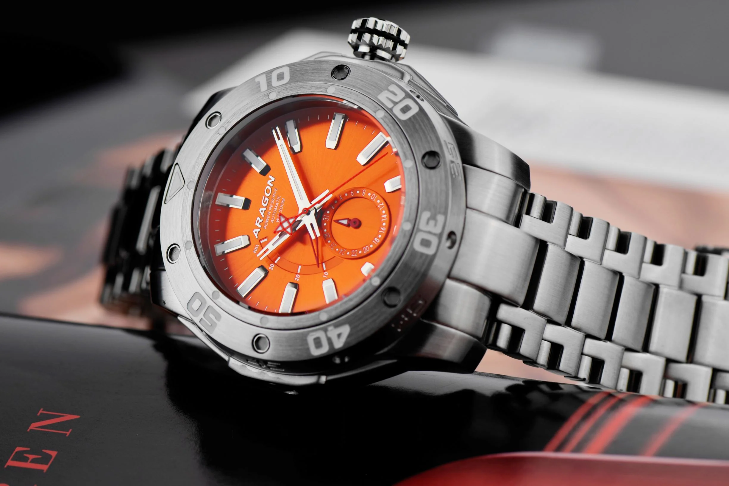 Superjet NE57 A344ORG Power Reserve Automatic 44mm Orange | Orange Dial - Image 4