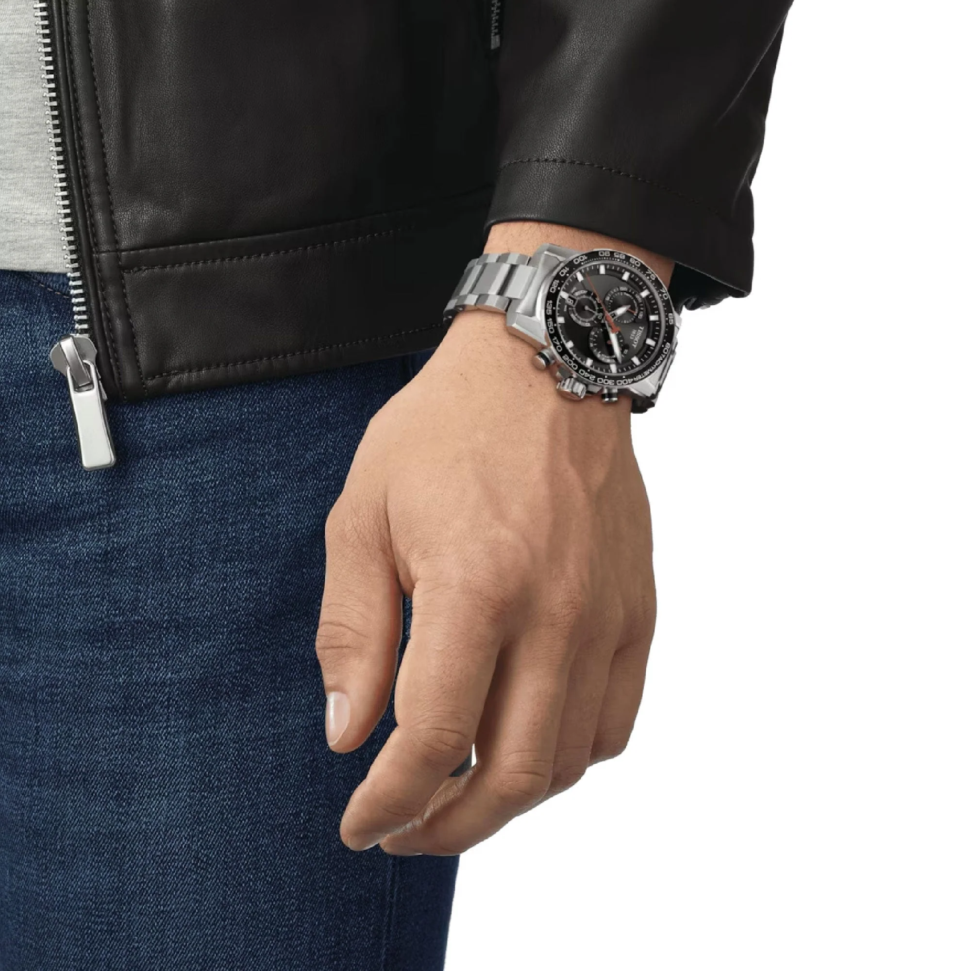 Supersport Chrono Black / Stainless Steel Black Dial - Image 4