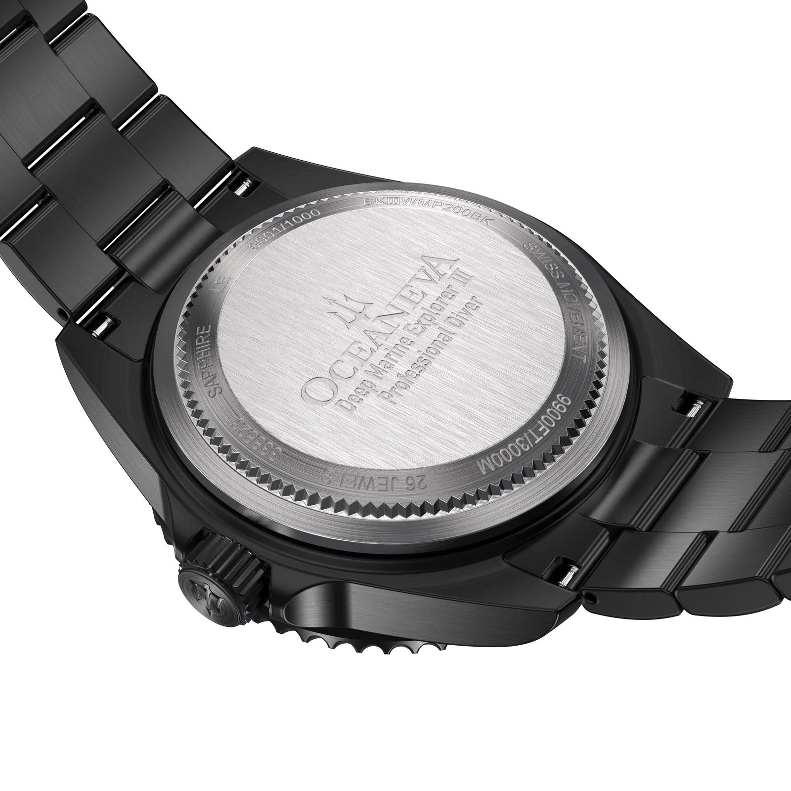 Deep Marine Explorer III Black Stainless bezel | White Dial Watch - Image 14