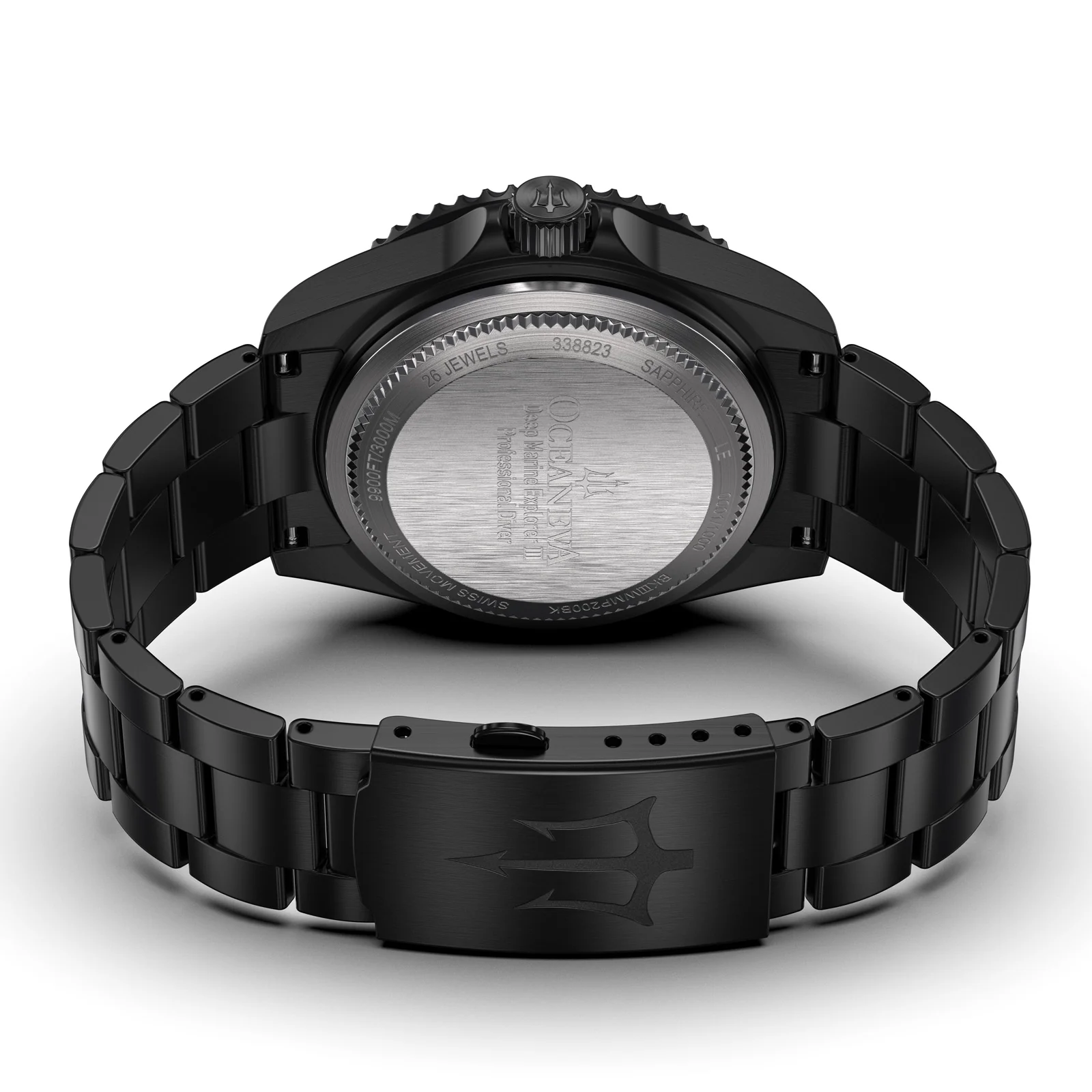 Deep Marine Explorer III Black Stainless bezel | White Dial Watch - Image 15
