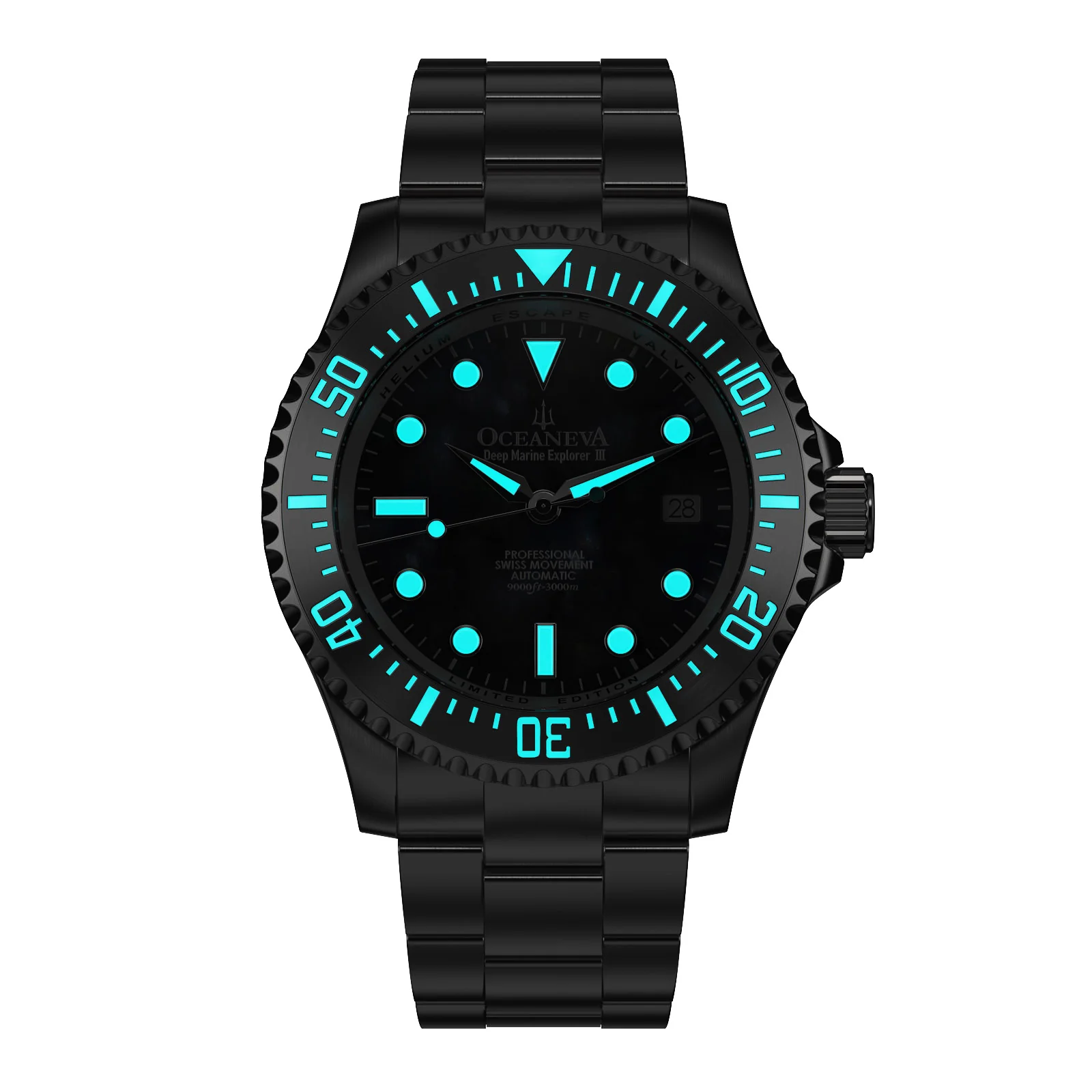 Deep Marine Explorer III Stainless Steel Gun Metal Gray Beze|Gray Dial Watch - Image 10