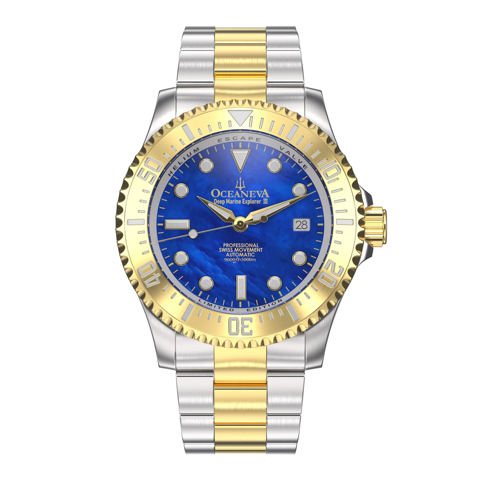 Two-Tone Deep Marine Explorer III – Blue Dial