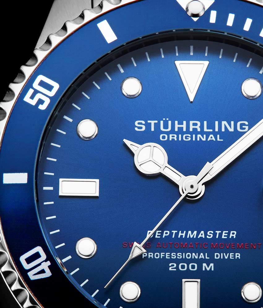 Swiss Automatic Depthmaster 883 42mm Diver Blue/Leather | Blue Dial - Image 2