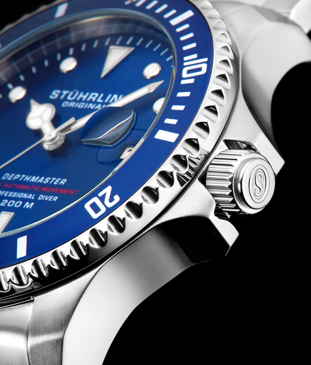 Swiss Automatic Depthmaster 883 42mm Diver Blue/Leather | Blue Dial - Image 4