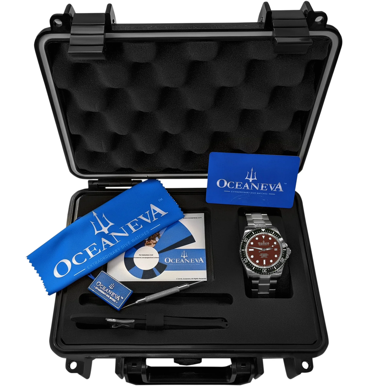 Deep Marine Explorer Swiss Automatic II Silver bezel | Brown Dial - Image 17