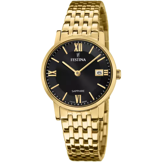 Swiss Made Black / Stainless Steel Black Dial