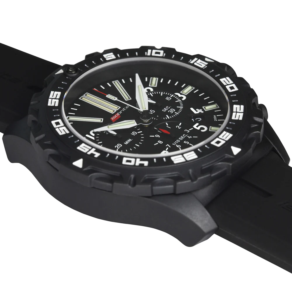Swiss Made T100 Tritium Chronograph T100 Tritium Markers | Black Dial - Image 7