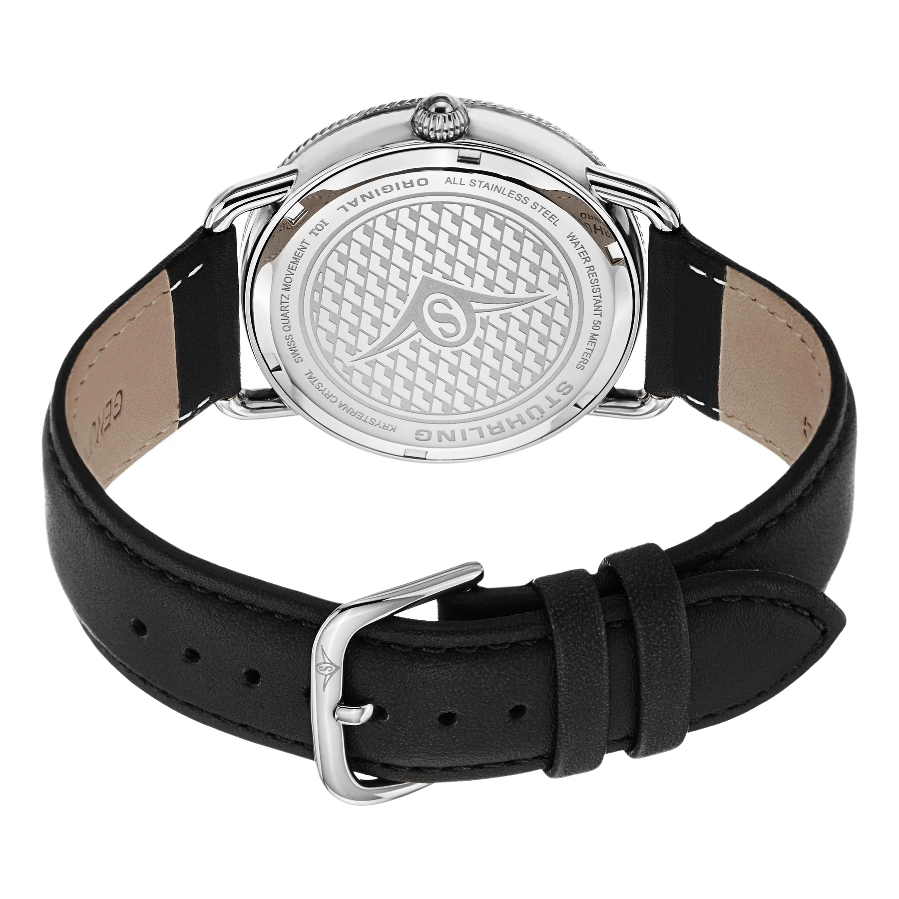 Symphony Black/Leather/Black Dial/Silver Case 207.02 | Black Dial - Image 3