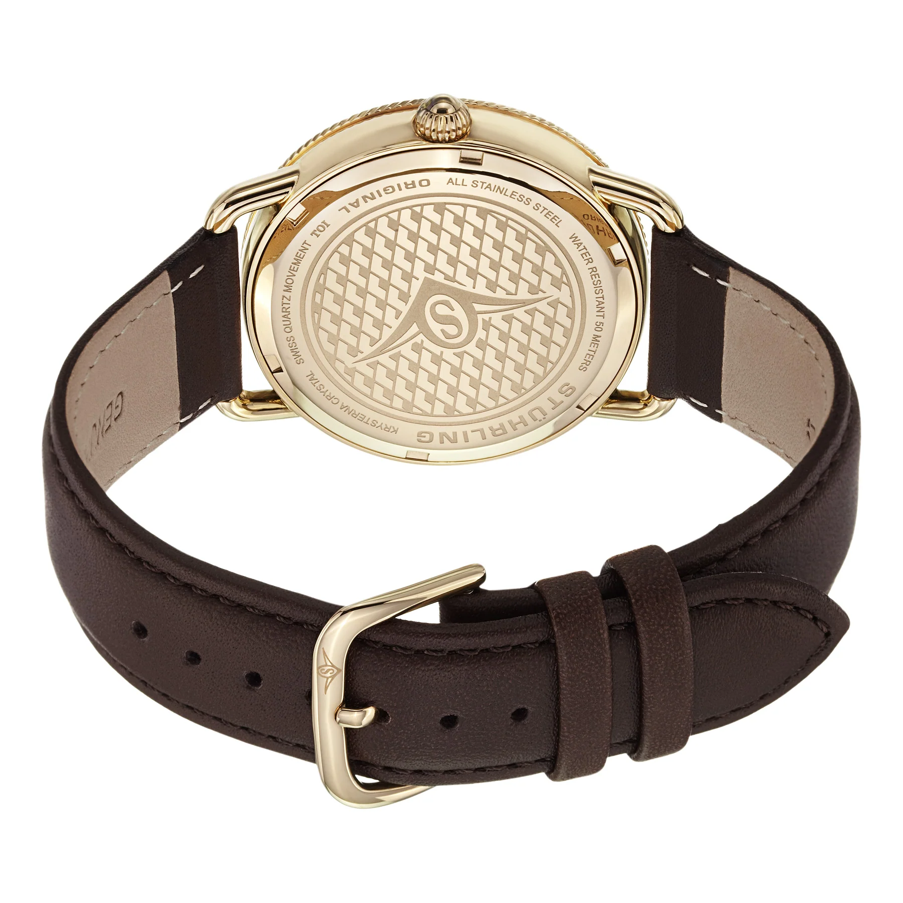 Symphony Brown/Leather/Silver Dial/Gold Case 207.03 | Silver Dial - Image 3