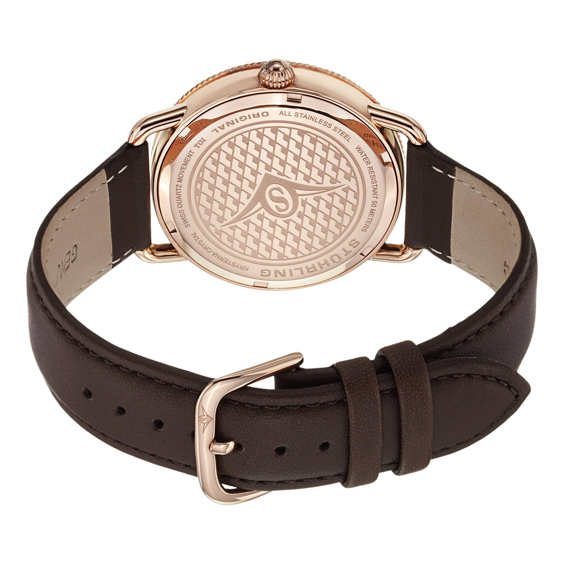 Symphony Brown/Leather/Silver Dial/Rose Case 207.04 | Silver Dial - Image 3