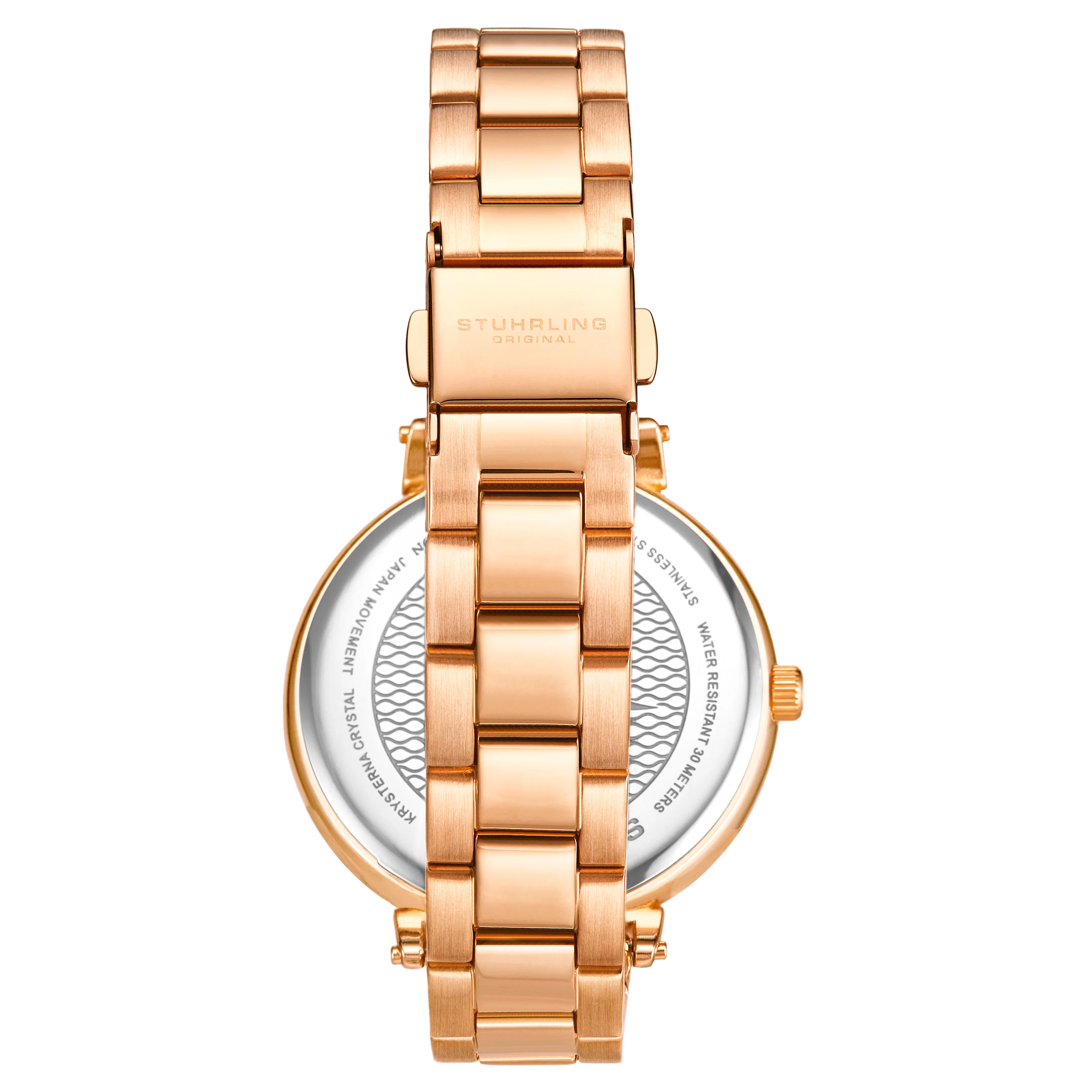 Symphony-3908.5 Rose Gold Stainless Steel | Orange Dial - Image 3
