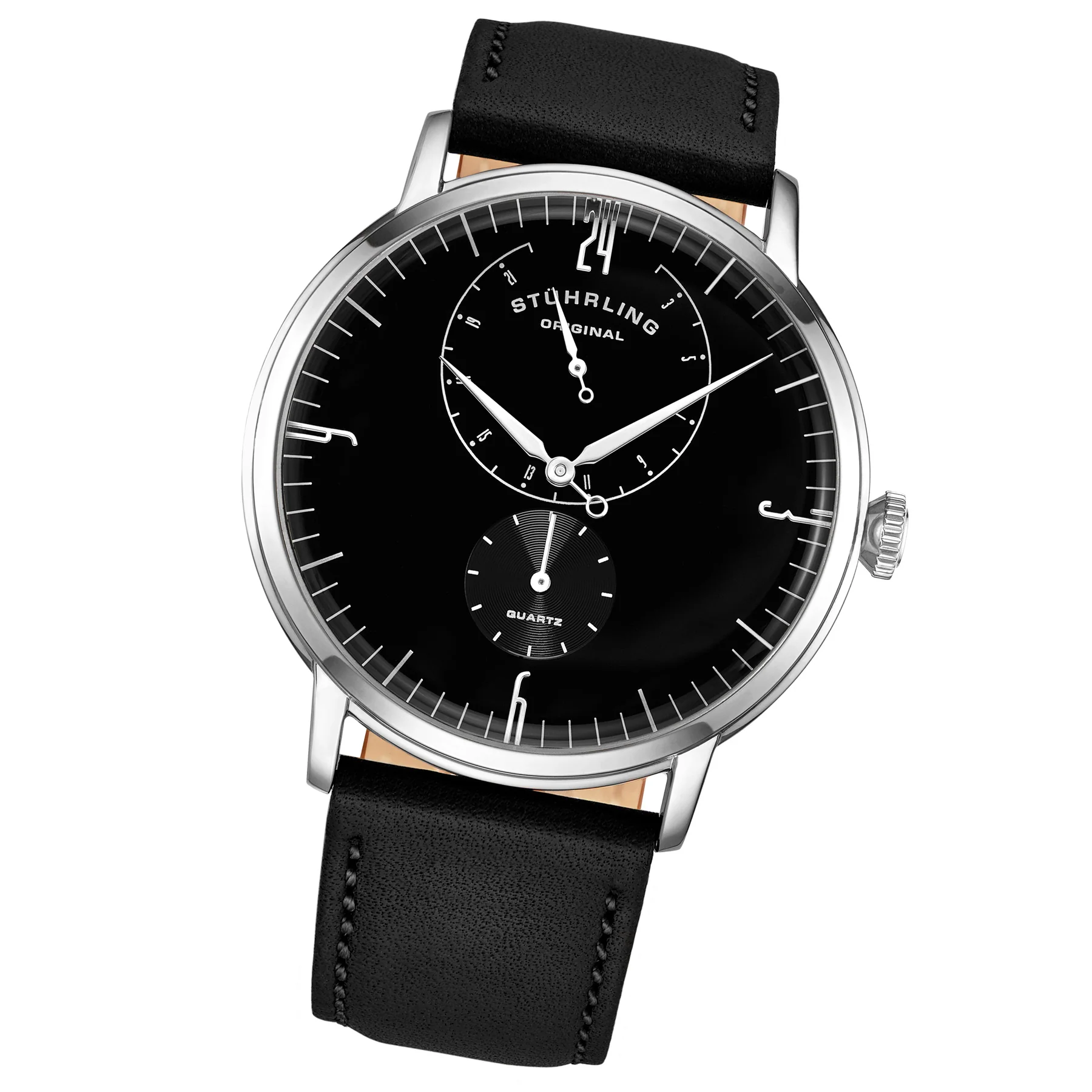 Symphony Black/Leather/Black Dial/Silver Case 3969.3 | Black Dial - Image 2