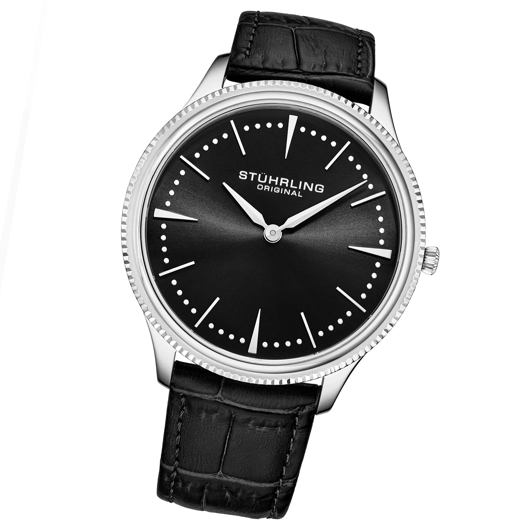Symphony Black/Leather/Black Dial/Silver Case | Black Dial - Image 2