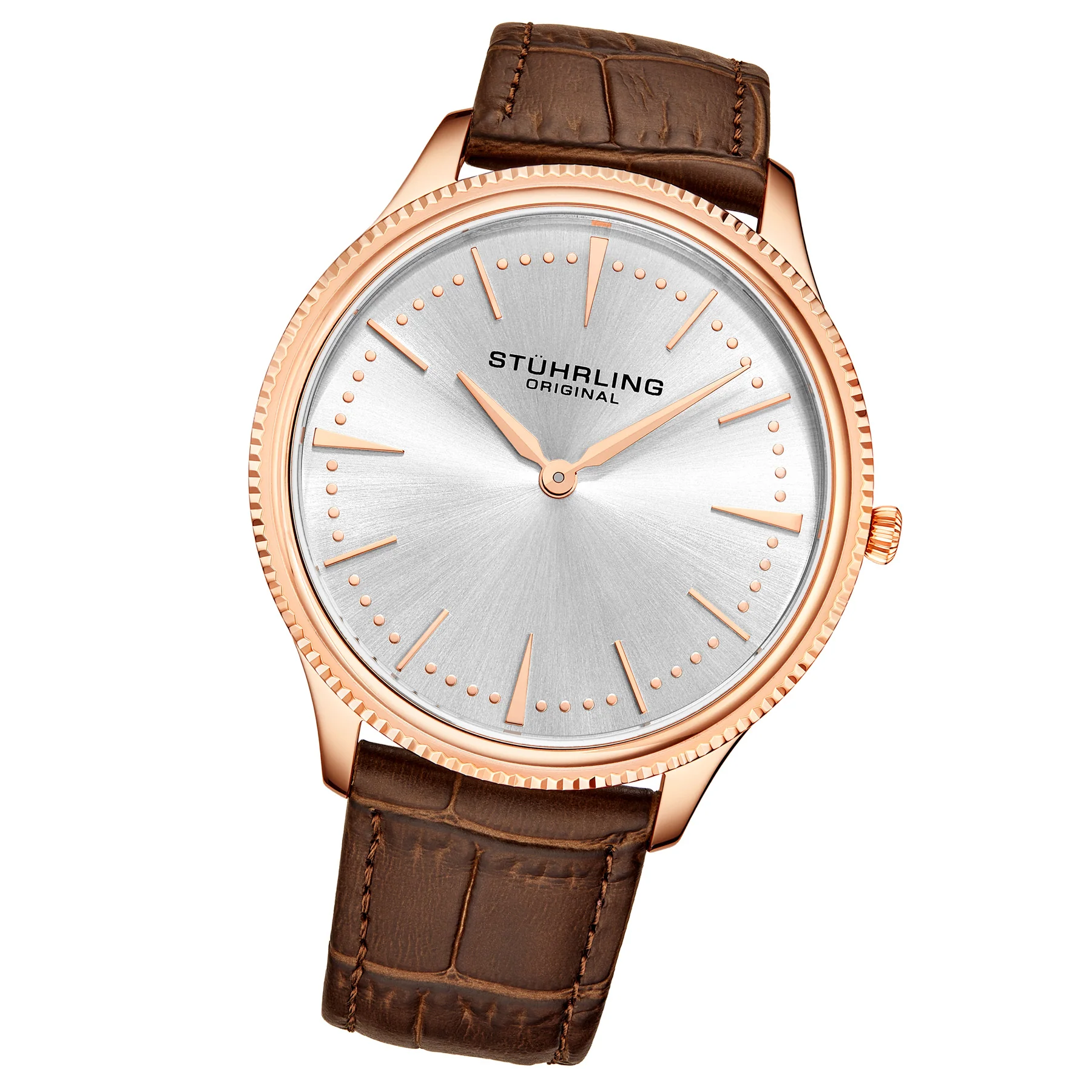 Symphony Brown/Leather/Silver Dial/Rose/Rose Case | Silver Dial - Image 2