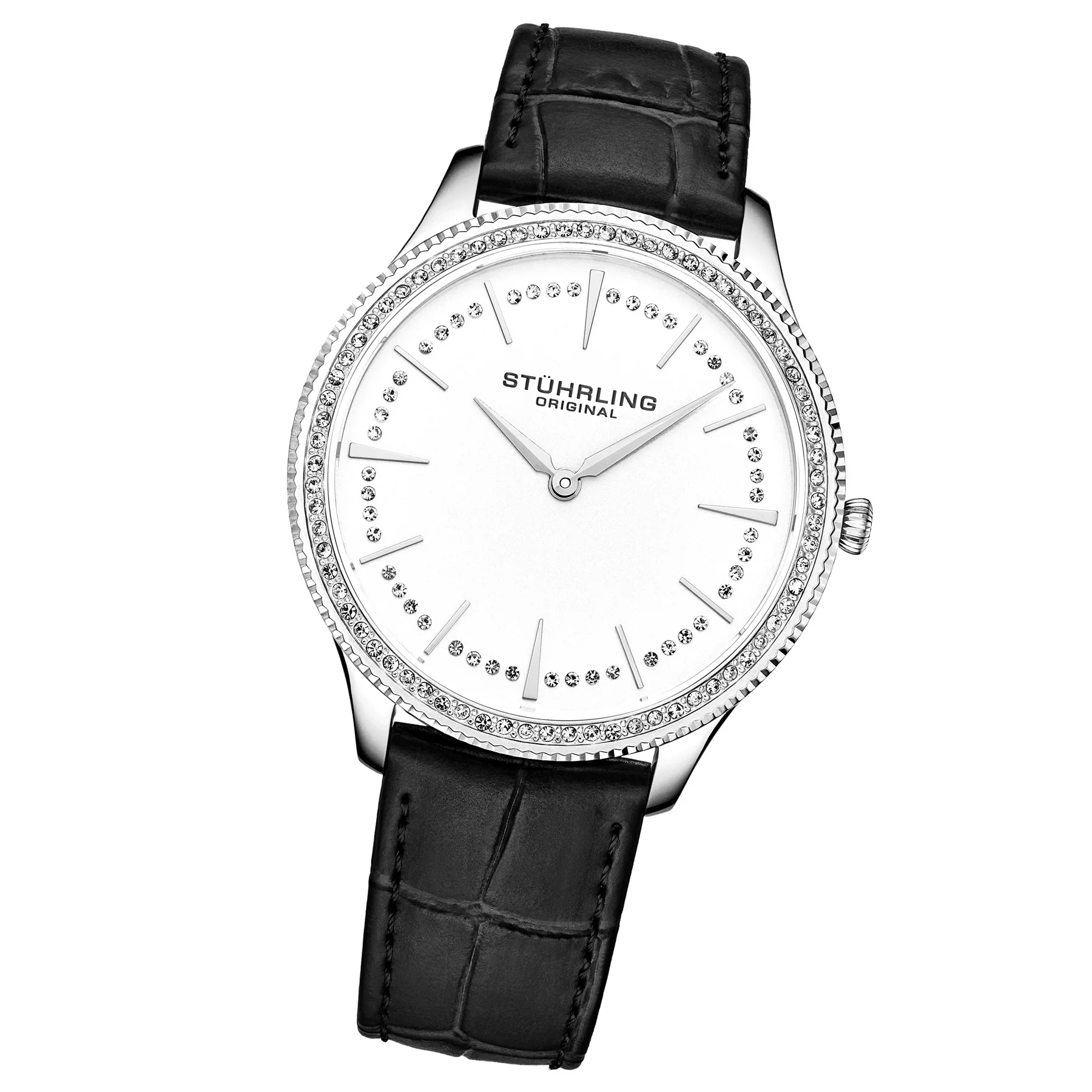 Symphony-3985.1 Black Leather | Silver Dial - Image 2