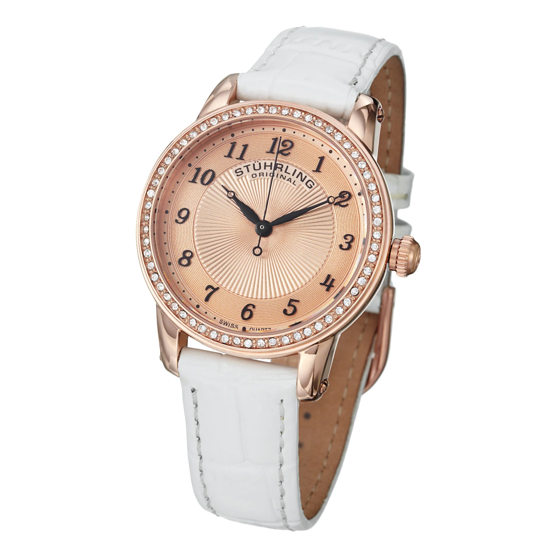 Symphony-651.03 White Leather | Salmon Dial - Image 2